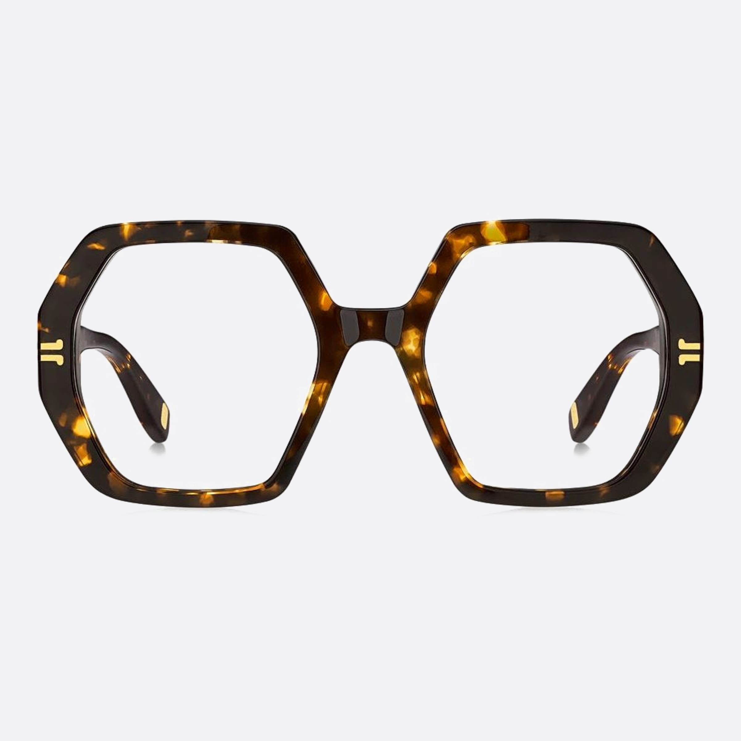 Marc 51mm Jacobs Havana Geometric Women Eyeglasses - Main View