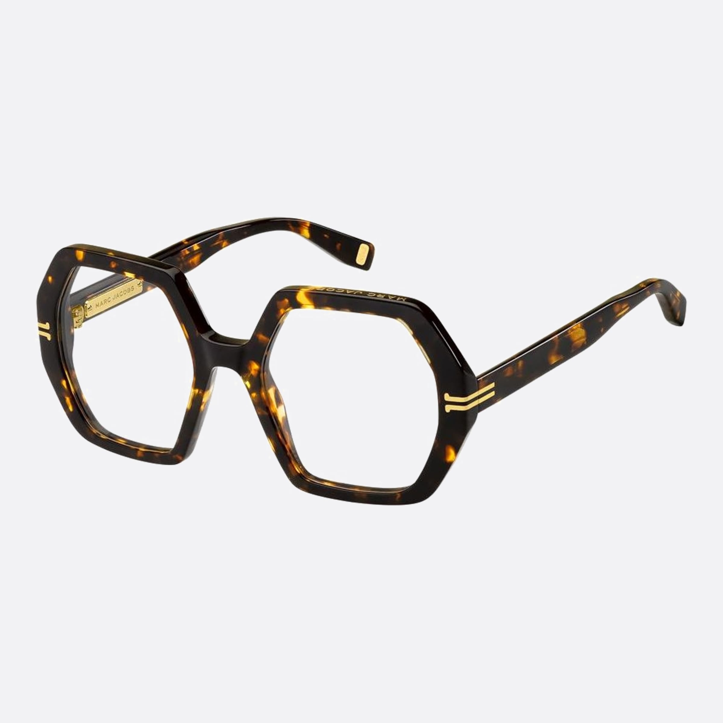 Marc 51mm Jacobs Havana Geometric Women Eyeglasses - Side View