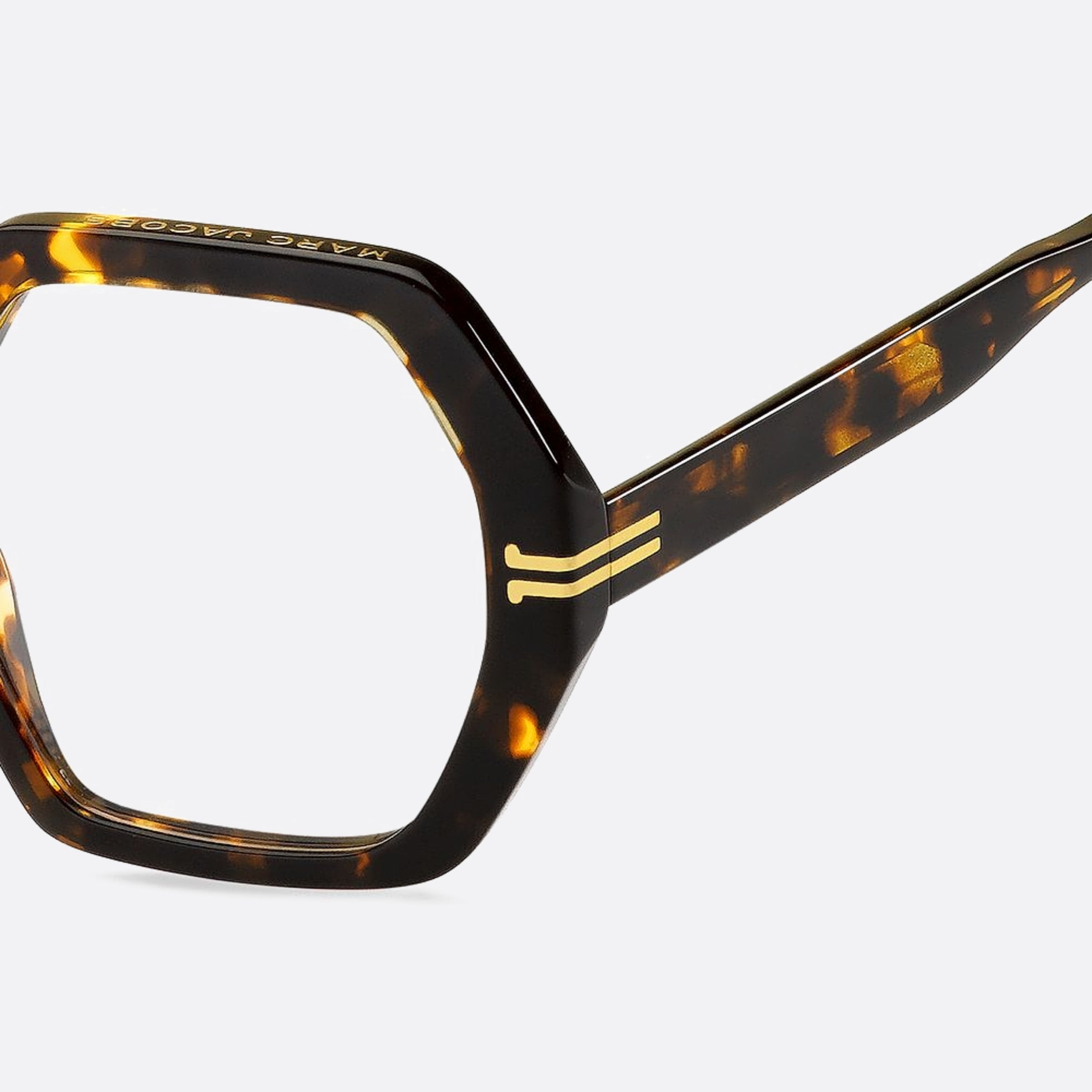 Marc 51mm Jacobs Havana Geometric Women Eyeglasses - Lifestyle Shot