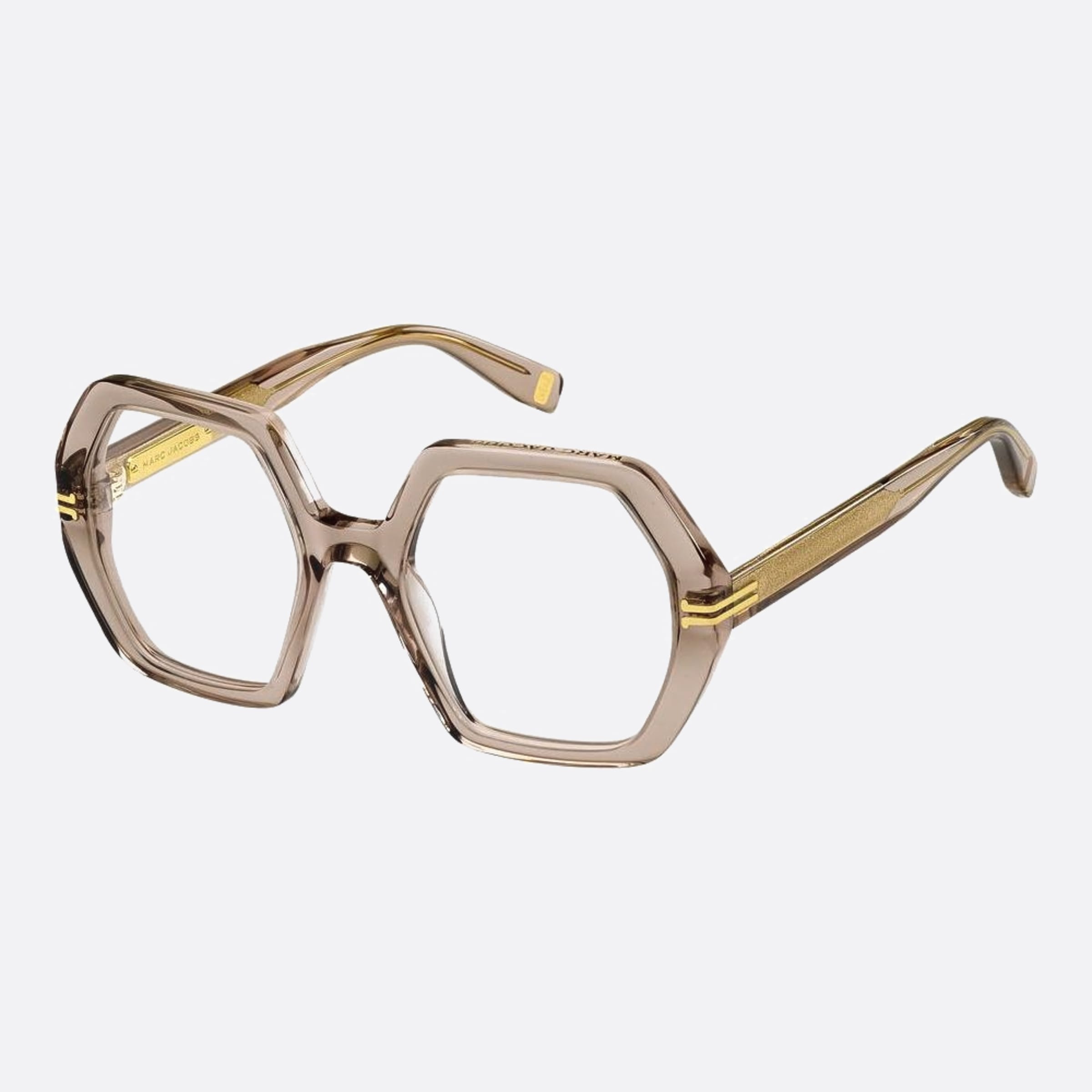 Marc 51mm Jacobs 10a Brown Geometric Women Eyeglasses - Side View