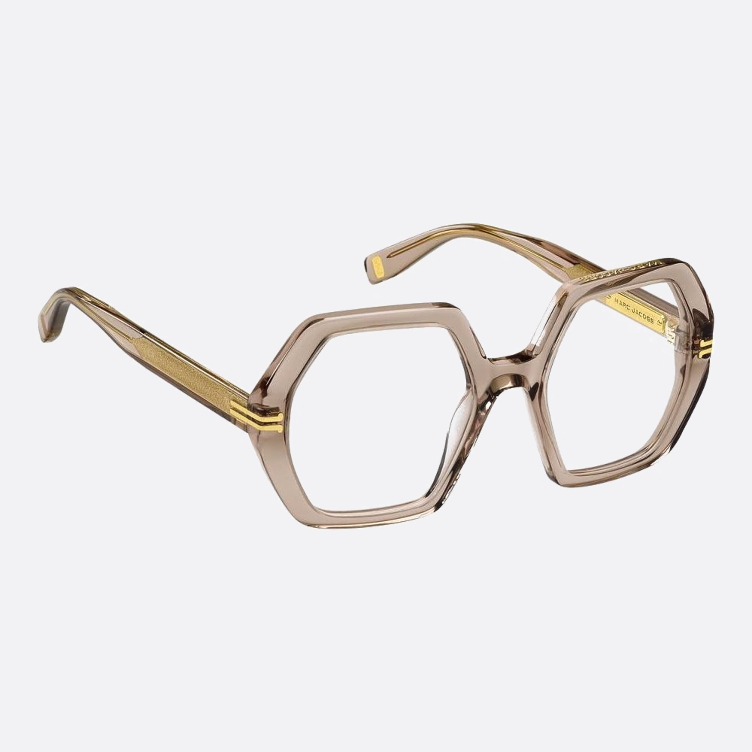 Marc 51mm Jacobs 10a Brown Geometric Women Eyeglasses - Detail View