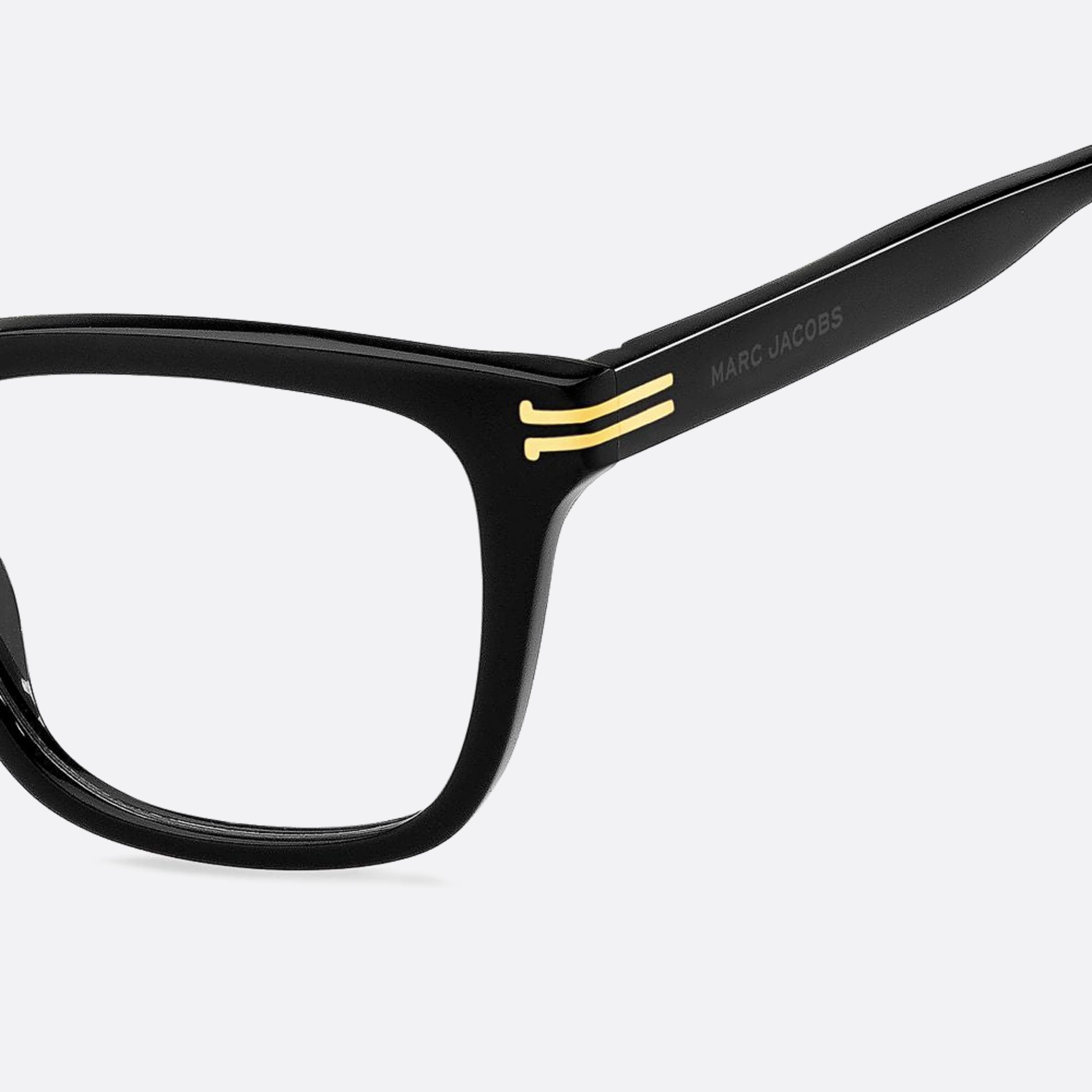 Marc 52mm Jacobs Black Squared Women Eyeglasses - Detail View