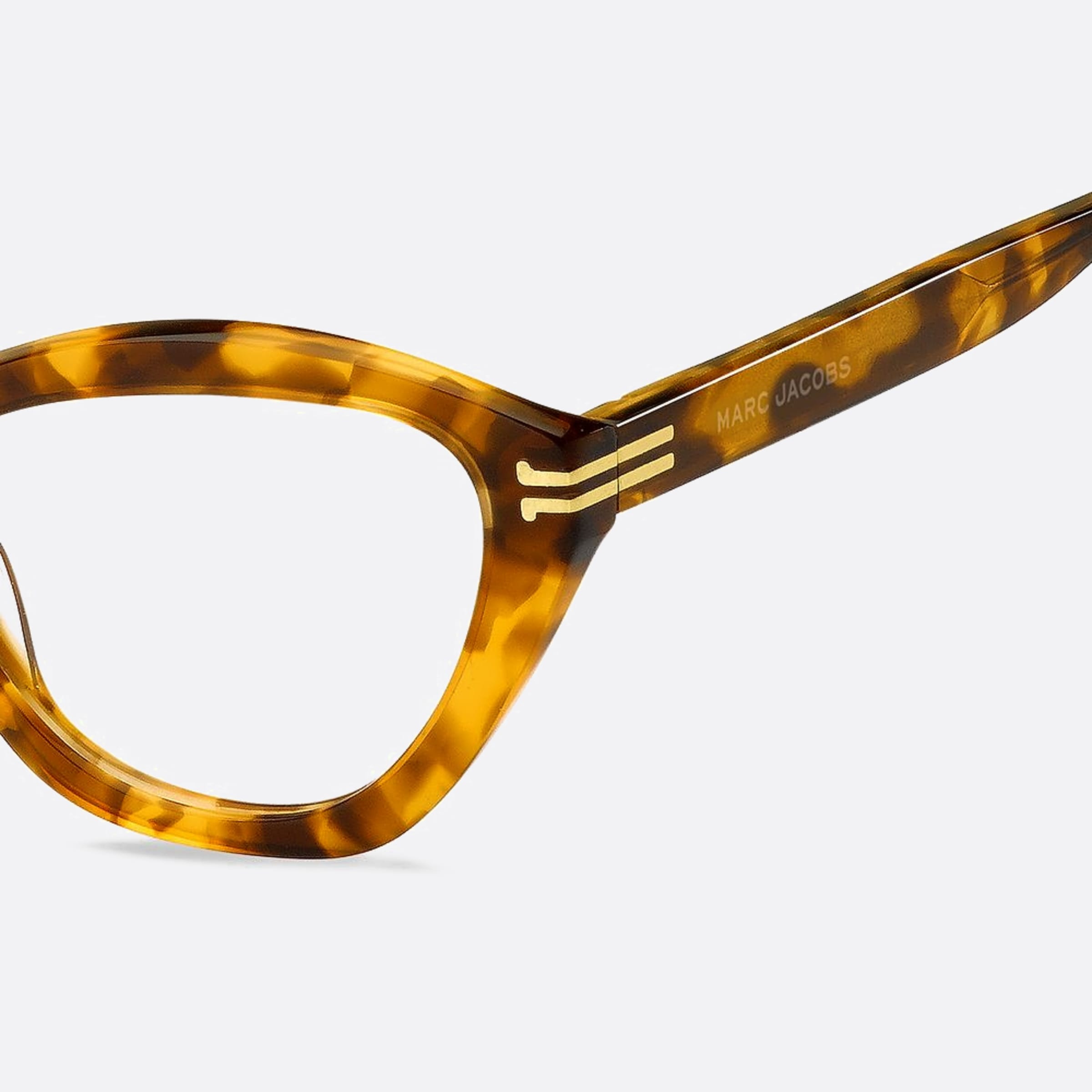 Marc 53mm Jacobs A84 Yellow Squared Women Eyeglasses - Lifestyle Shot