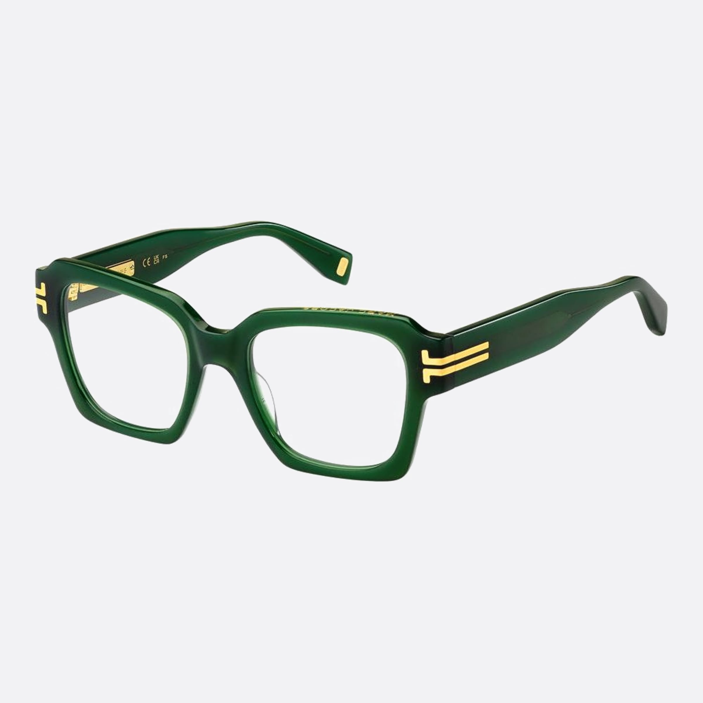 Marc 50mm Jacobs 1ed Green Squared Women Eyeglasses - Side View