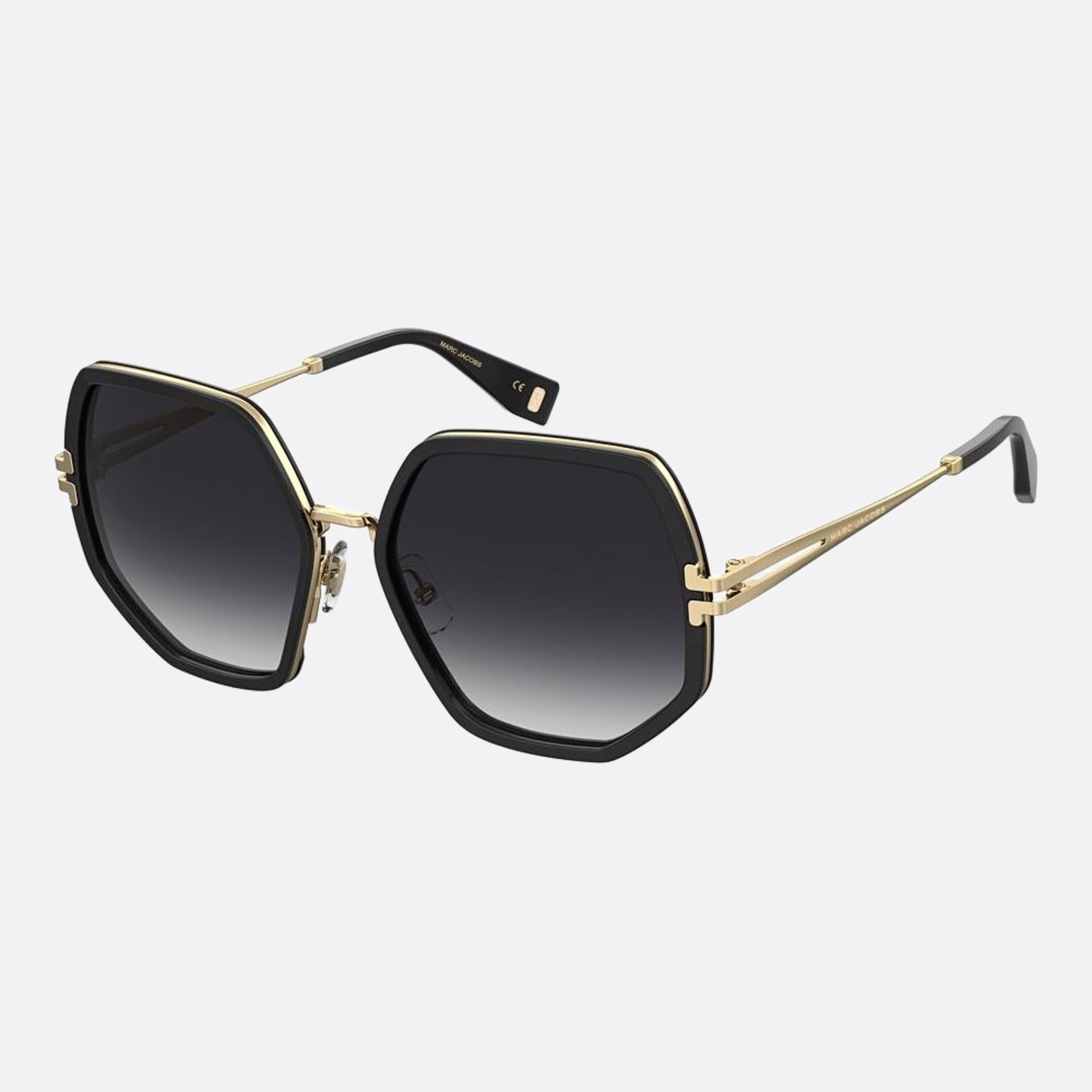 Marc 58mm Jacobs 2m2 Black Geometric Women Sunglasses - Side View