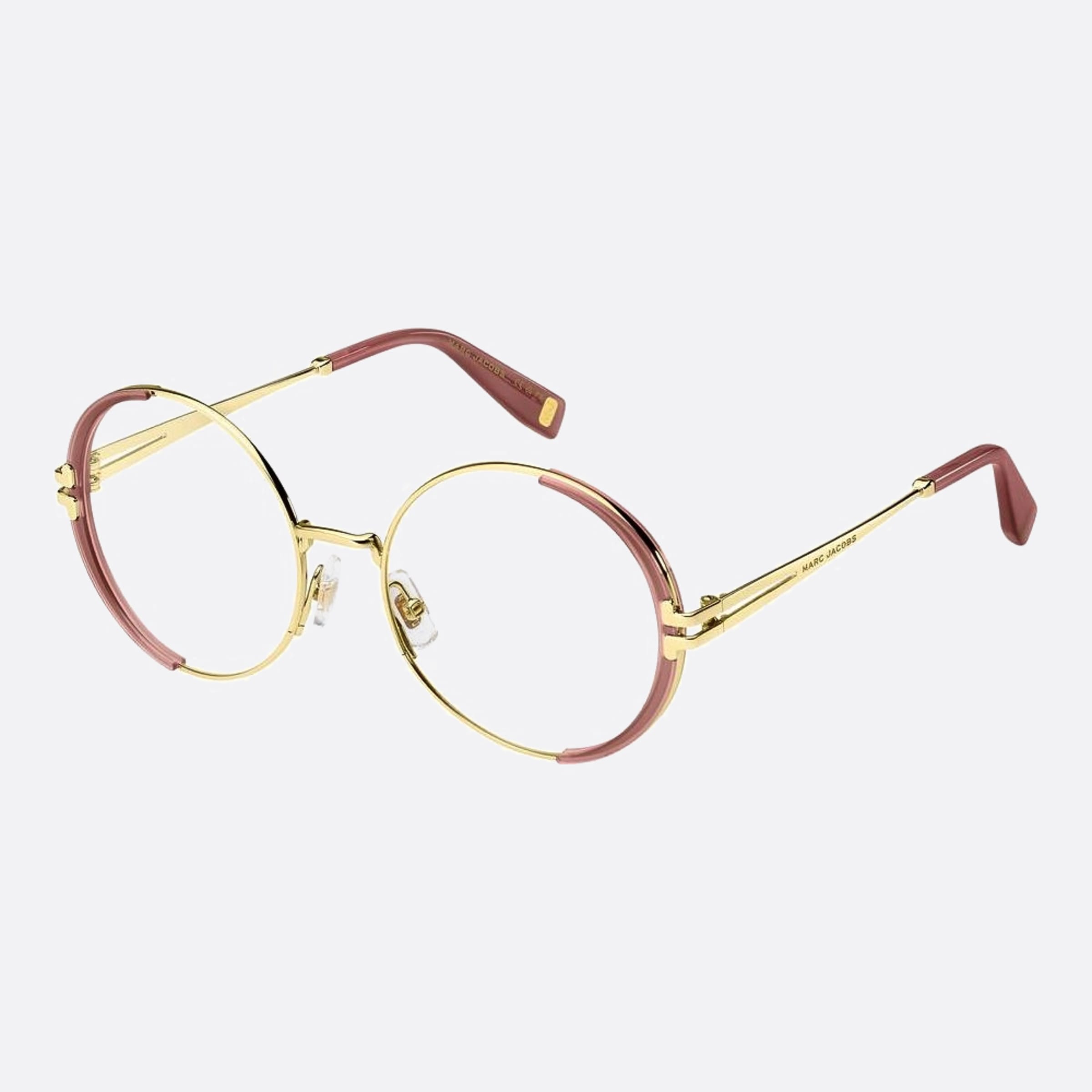 Marc 55mm Jacobs Eyr Pink Geometric Women Eyeglasses - Side View