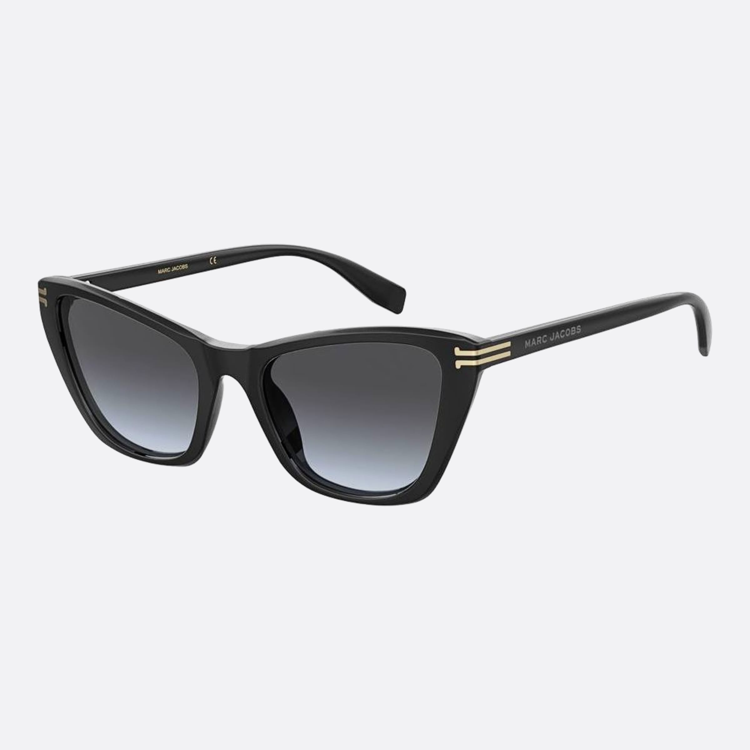 Marc 53mm Jacobs Black Squared Women Sunglasses - Side View