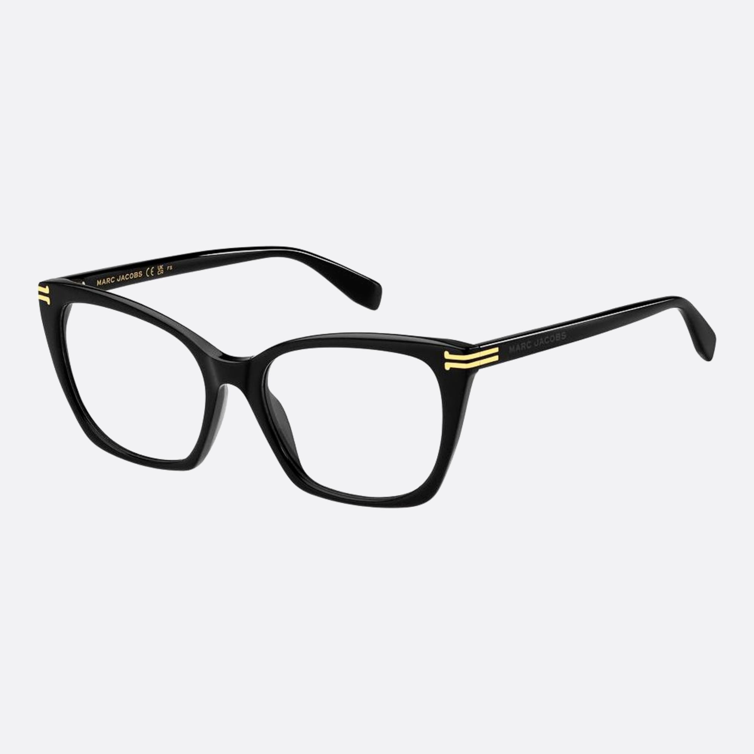 Marc 54mm Jacobs Black Squared Women Eyeglasses - Side View