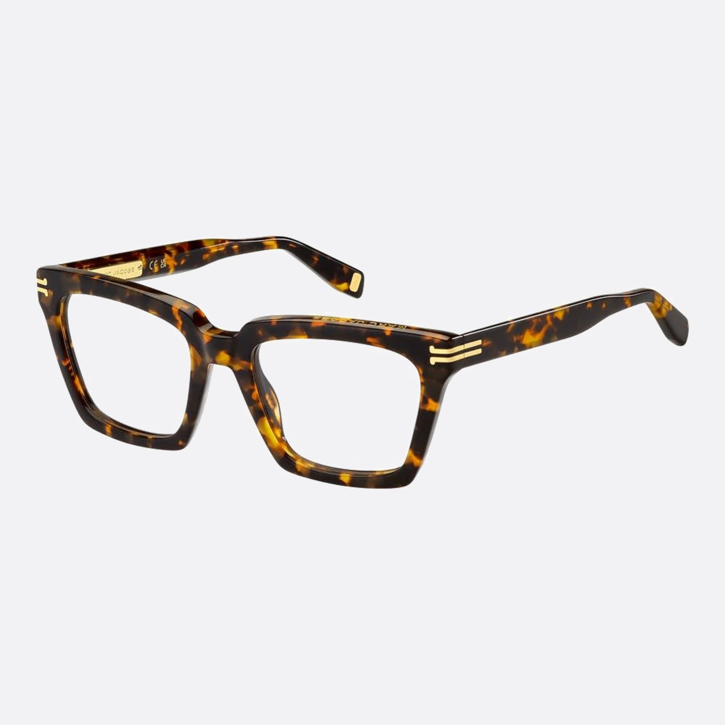 Marc 52mm Jacobs Havana Rectangle Women Eyeglasses - Side View