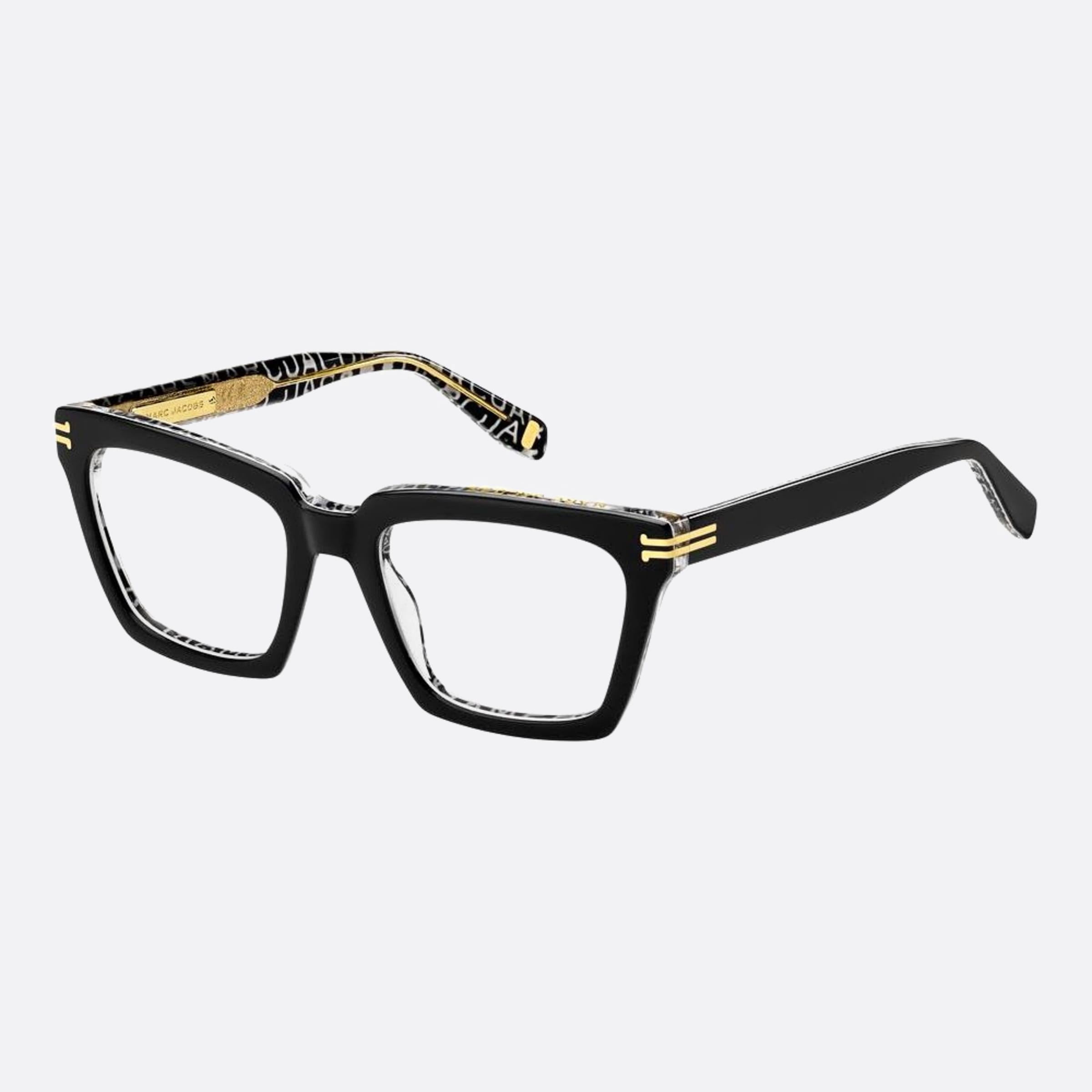 Marc 52mm Jacobs Tay Black Rectangle Women Eyeglasses - Main View