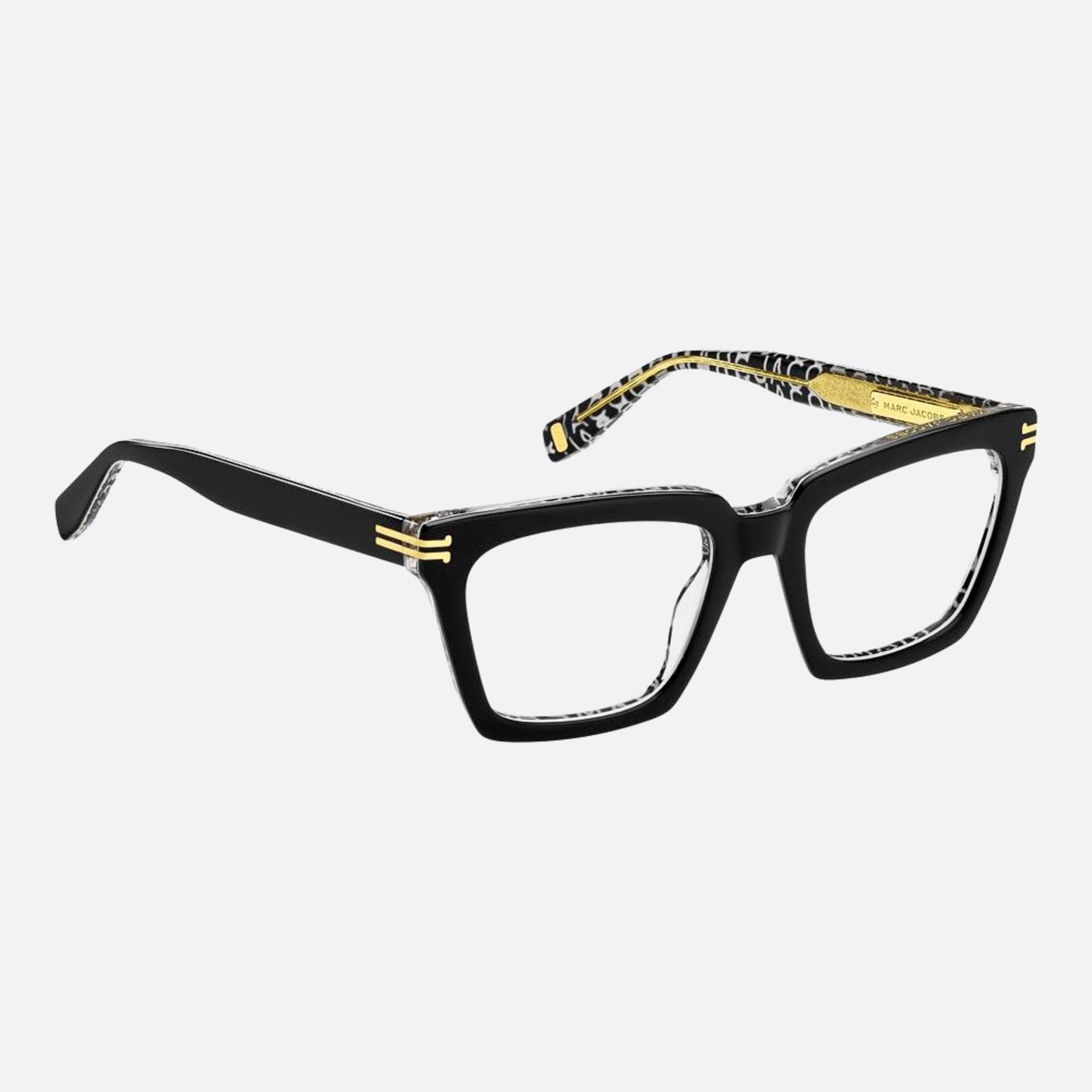 Marc 52mm Jacobs Tay Black Rectangle Women Eyeglasses - Side View