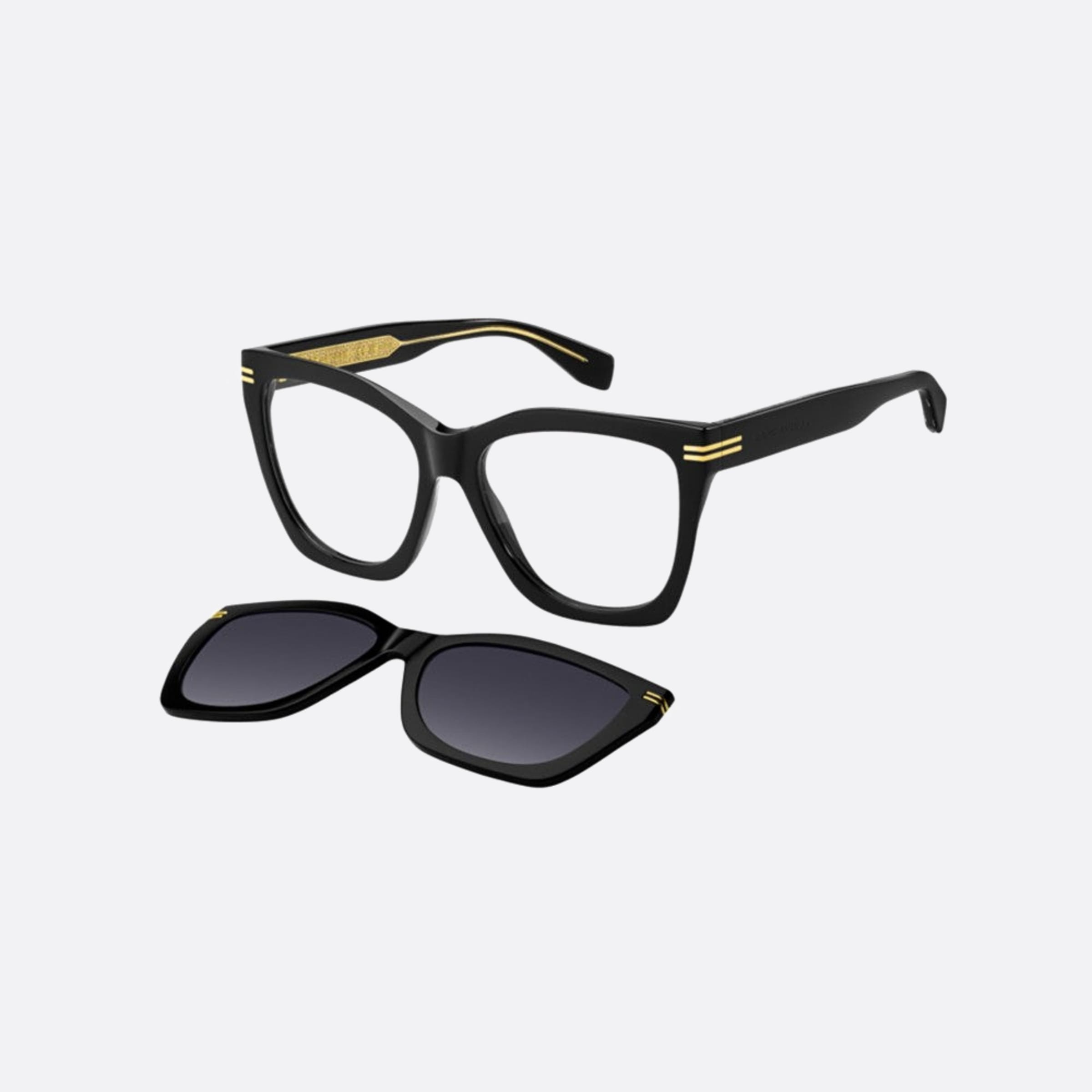 Marc 55mm Jacobs Black Squared Women Sunglasses - Detail View