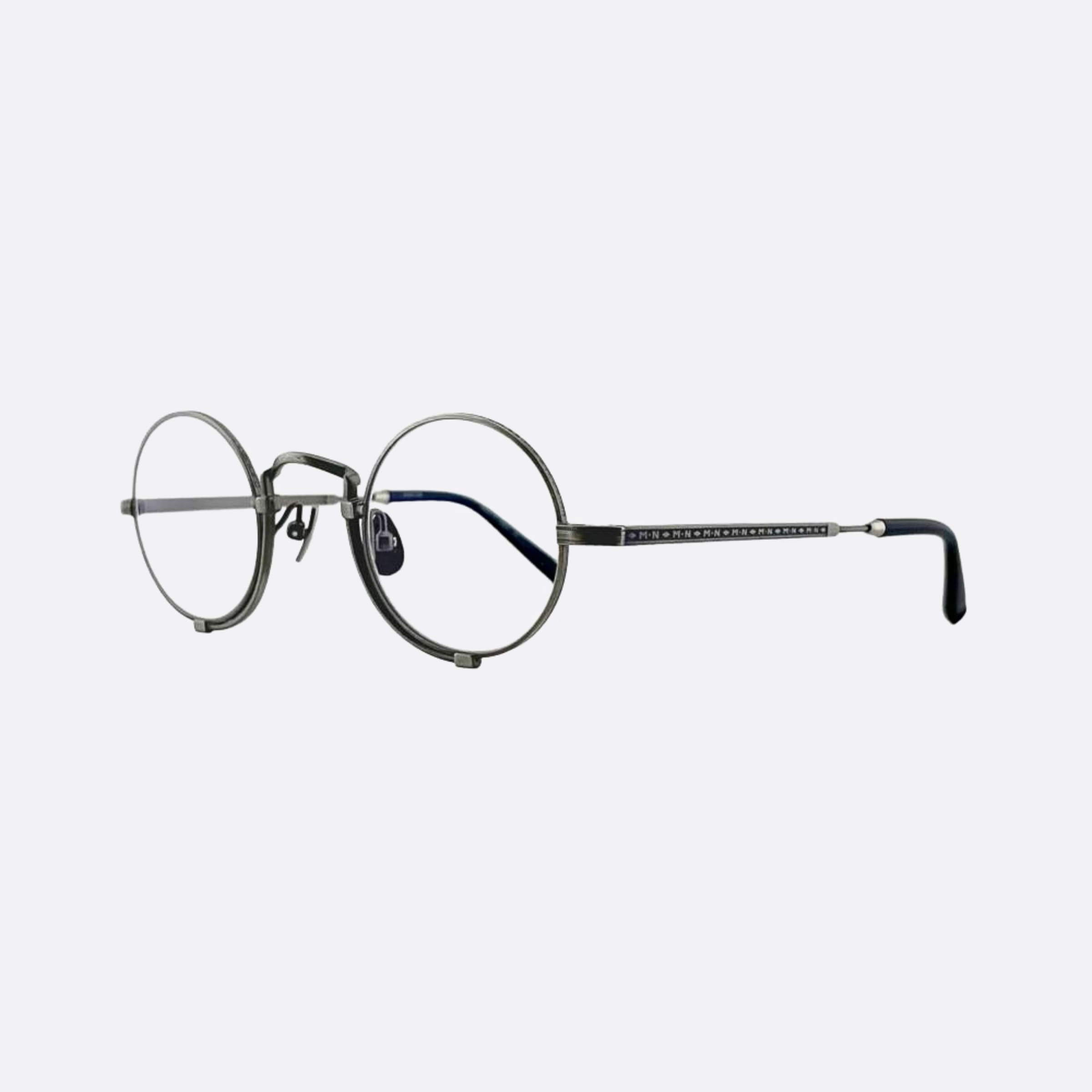 Matsuda 41mm 10103h Silver Round Unisex Eyeglasses - Main View