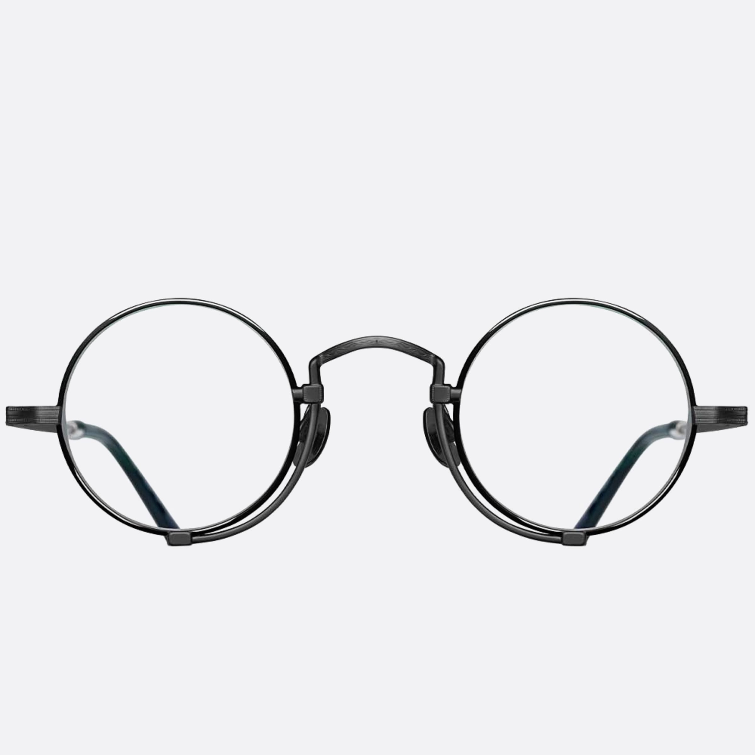 Matsuda 41mm 10103h Bbk Black Round Unisex Eyeglasses - Main View