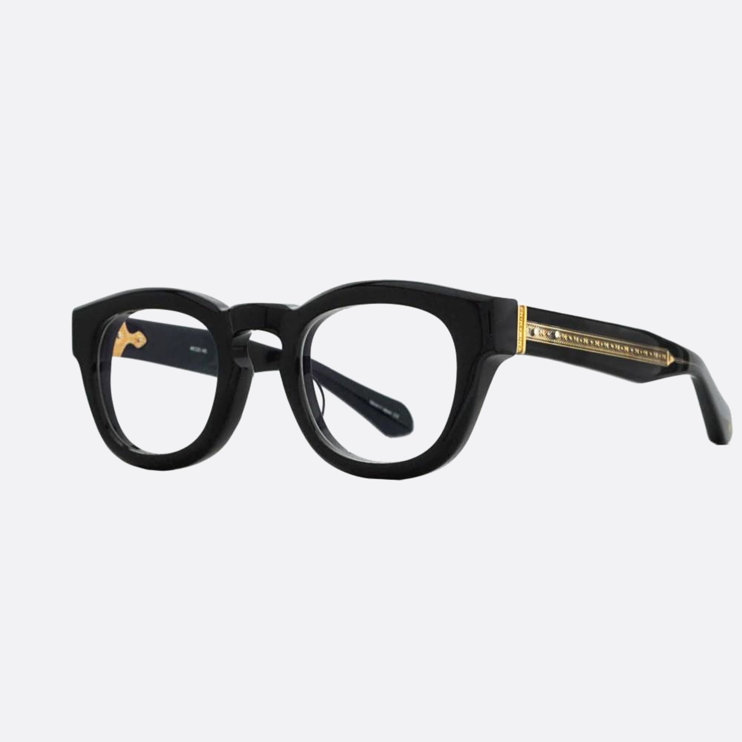 Matsuda 48mm M1029 Blk Black Geometric Men Eyeglasses - Side View
