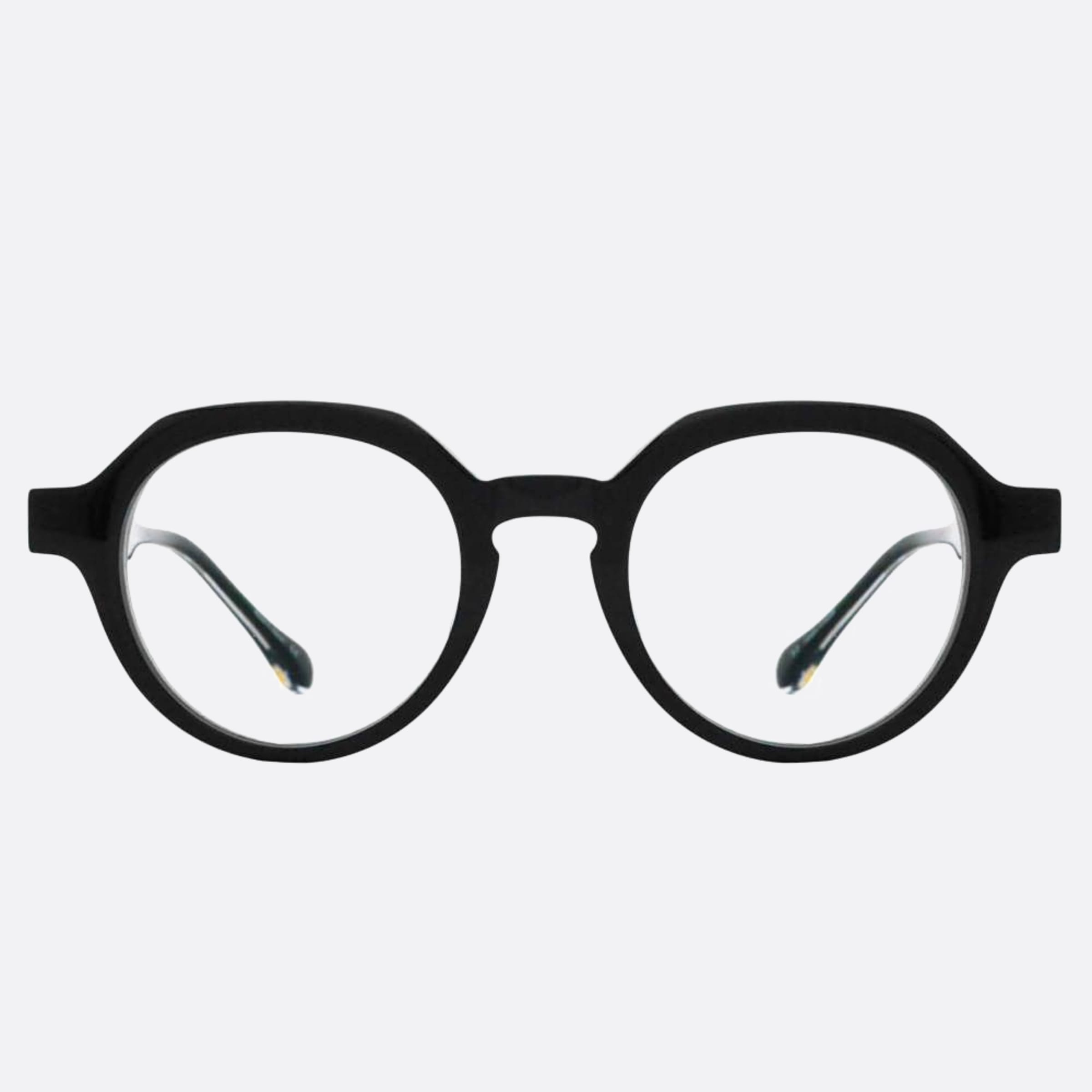 Matsuda 47mm M1032 Blk Black Round Unisex Eyeglasses - Main View