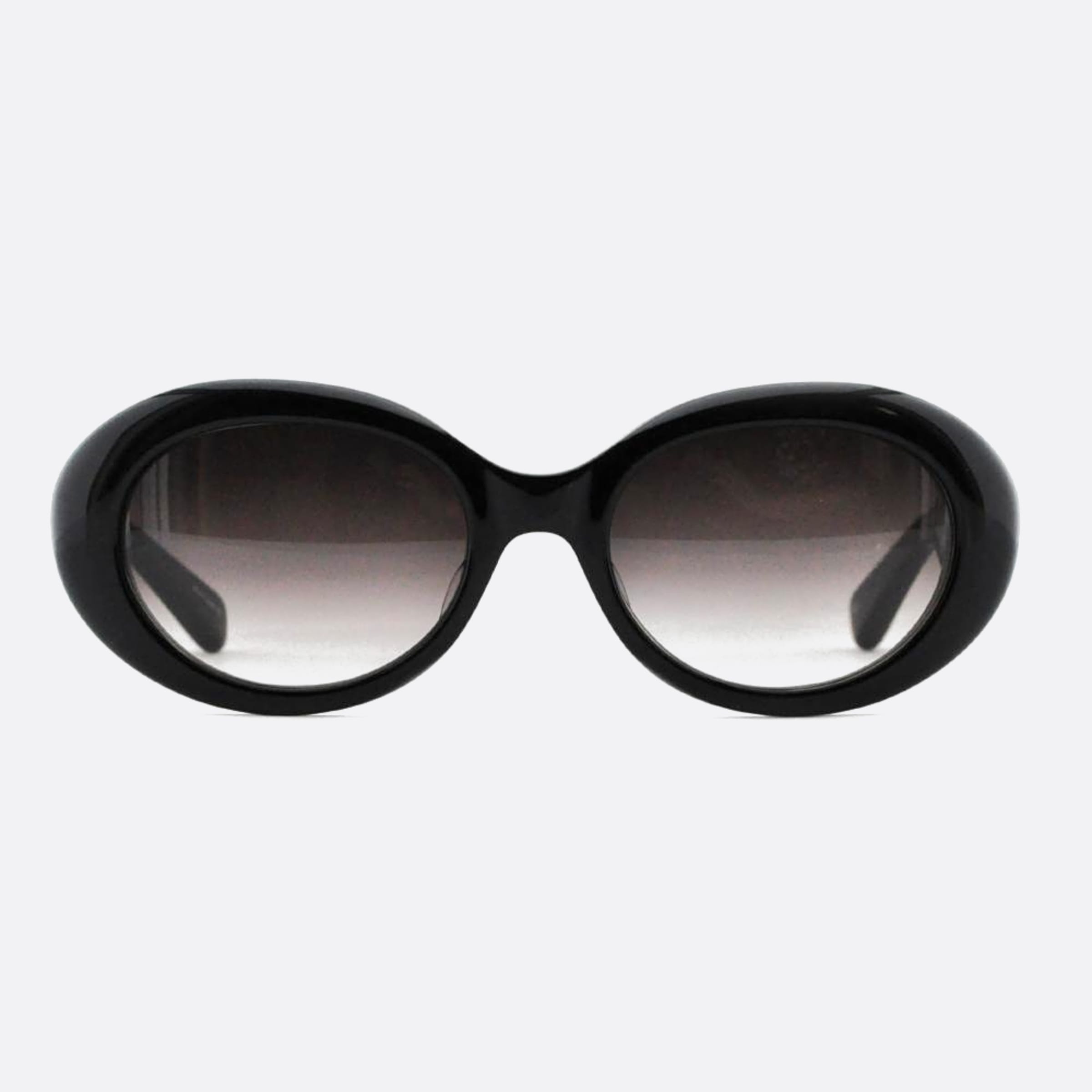 Matsuda 53mm M1034 Blk Black Oval Women Sunglasses - Main View