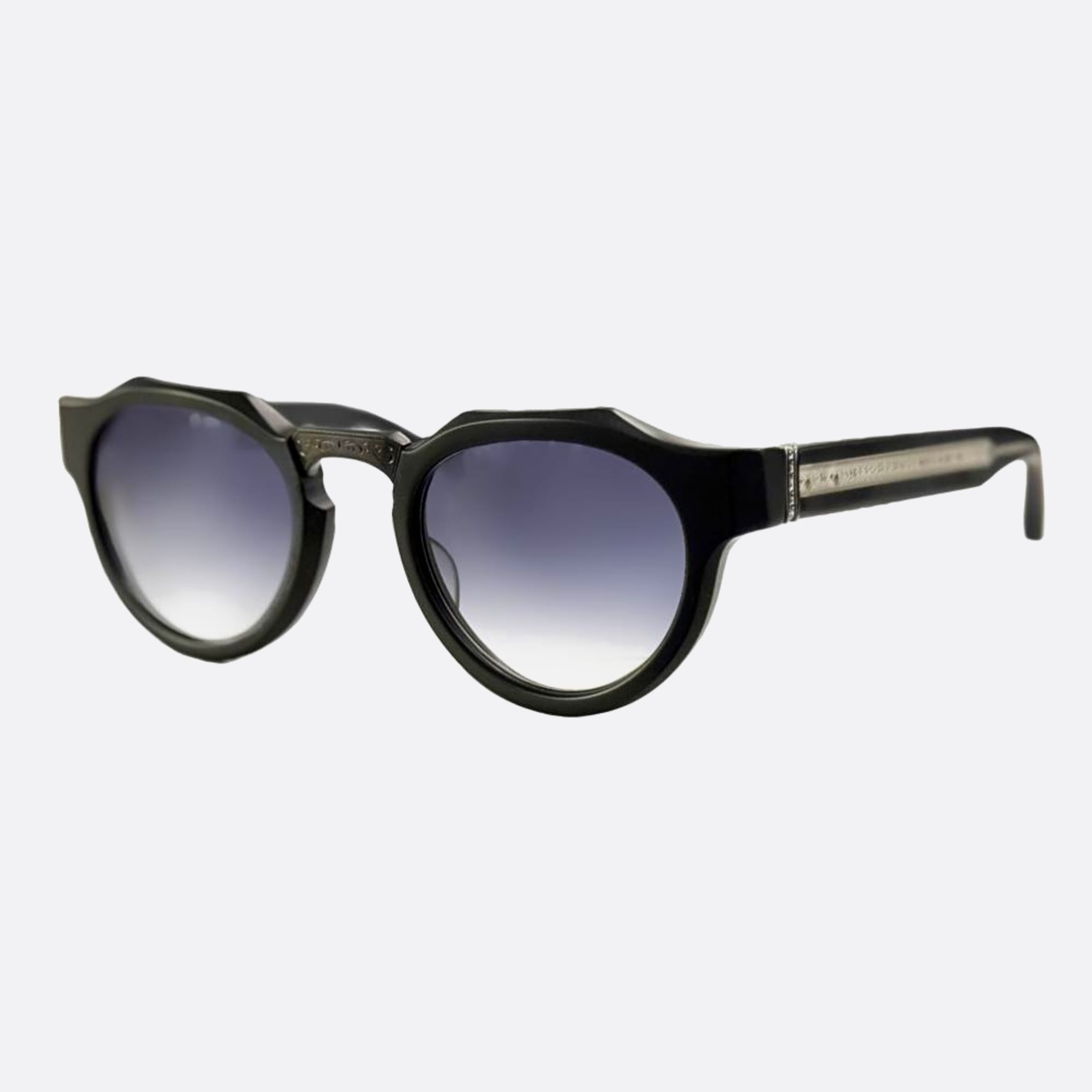 Matsuda 49mm M1037 Mbk Black Pantos Men Sunglasses - Side View