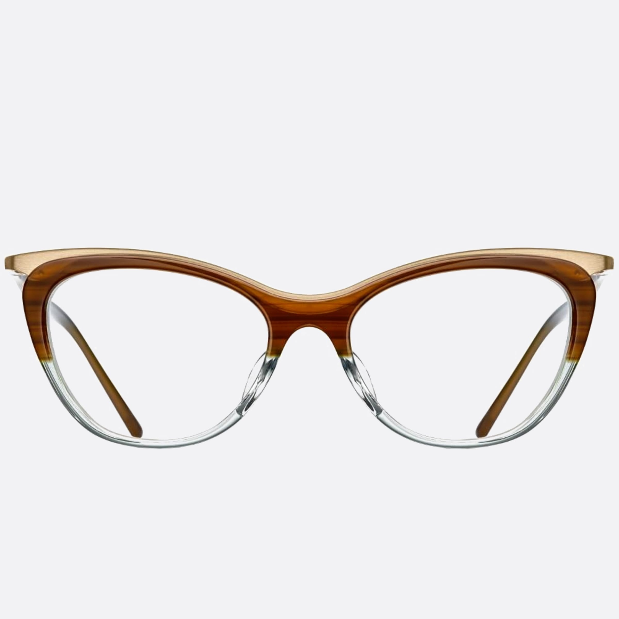 Matsuda 51mm M2044 Dlg Green Cat Eye Unisex Eyeglasses - Main View