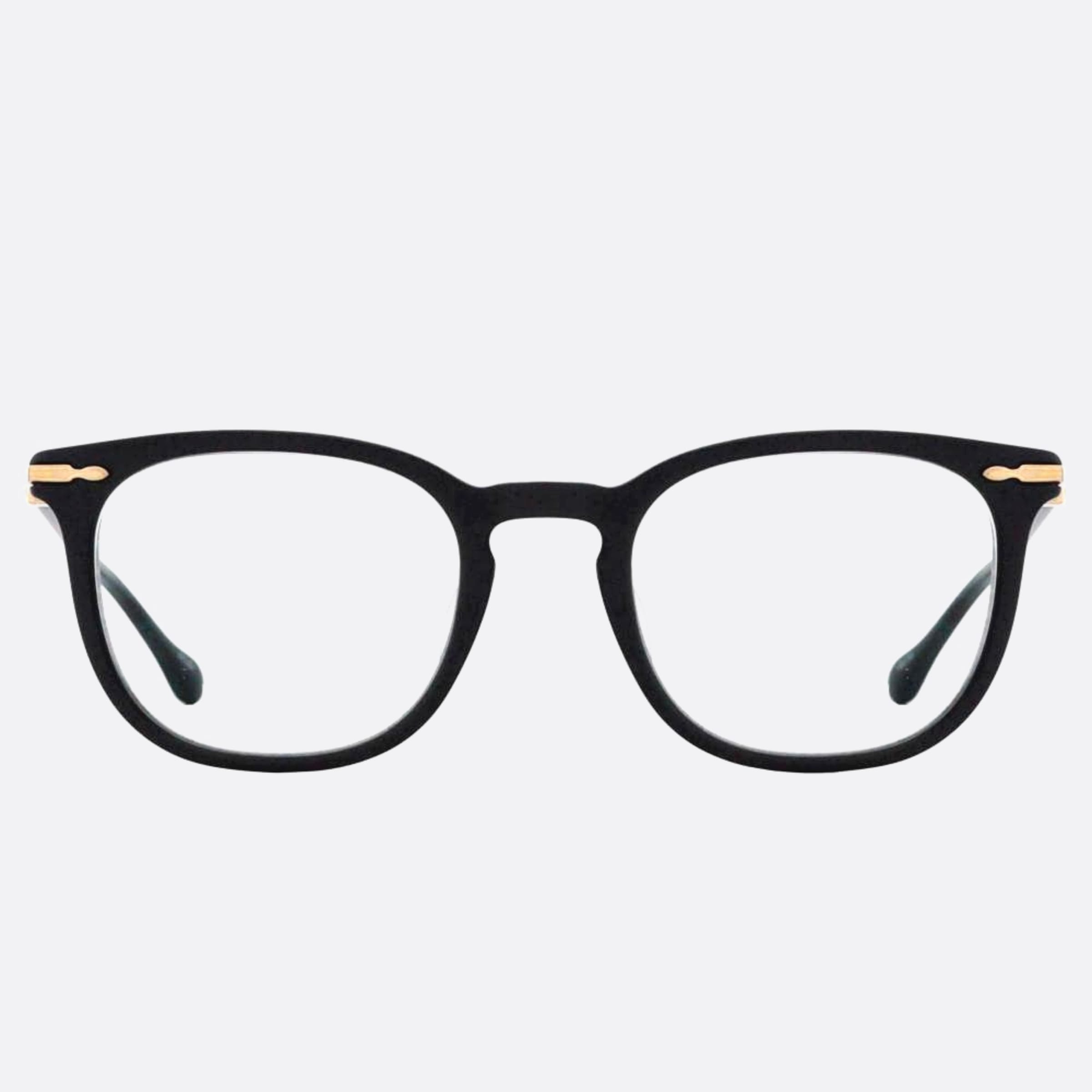 Matsuda 49mm M2047 Mbk Black Geometric Unisex Eyeglasses - Main View