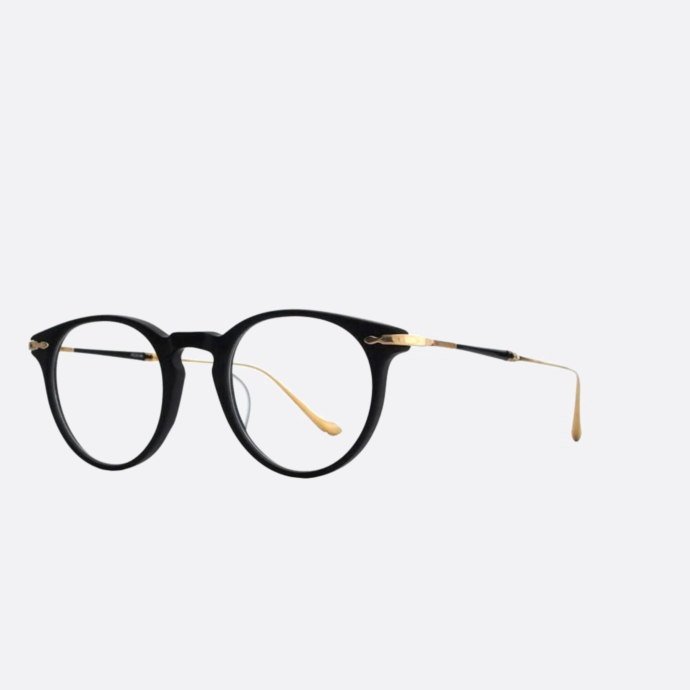 Matsuda 47mm M2056 Mbk Black Round Women Eyeglasses - Side View
