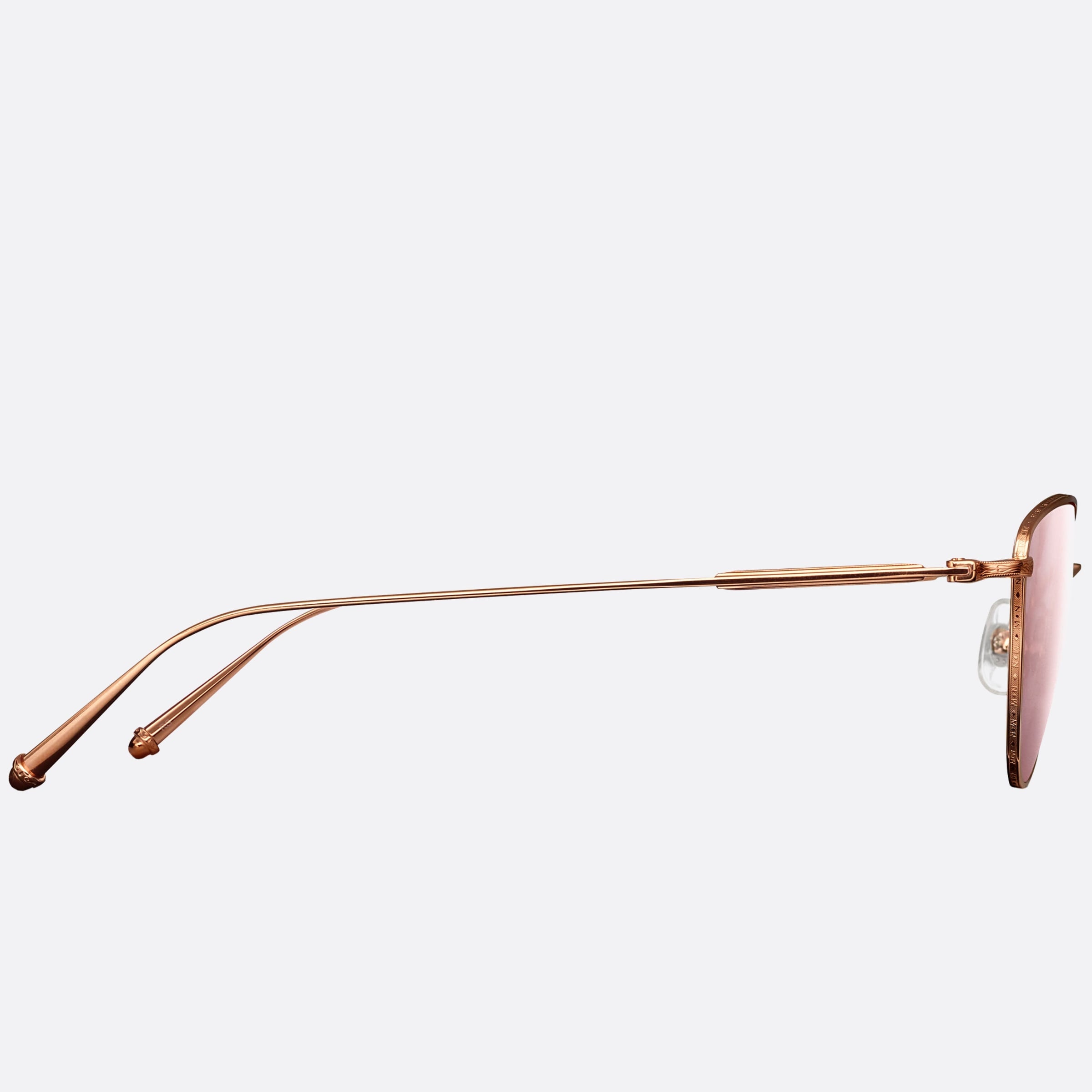 Matsuda 52mm M3091 Rg2 Rose Gold Cat Eye Women Sunglasses - Side View