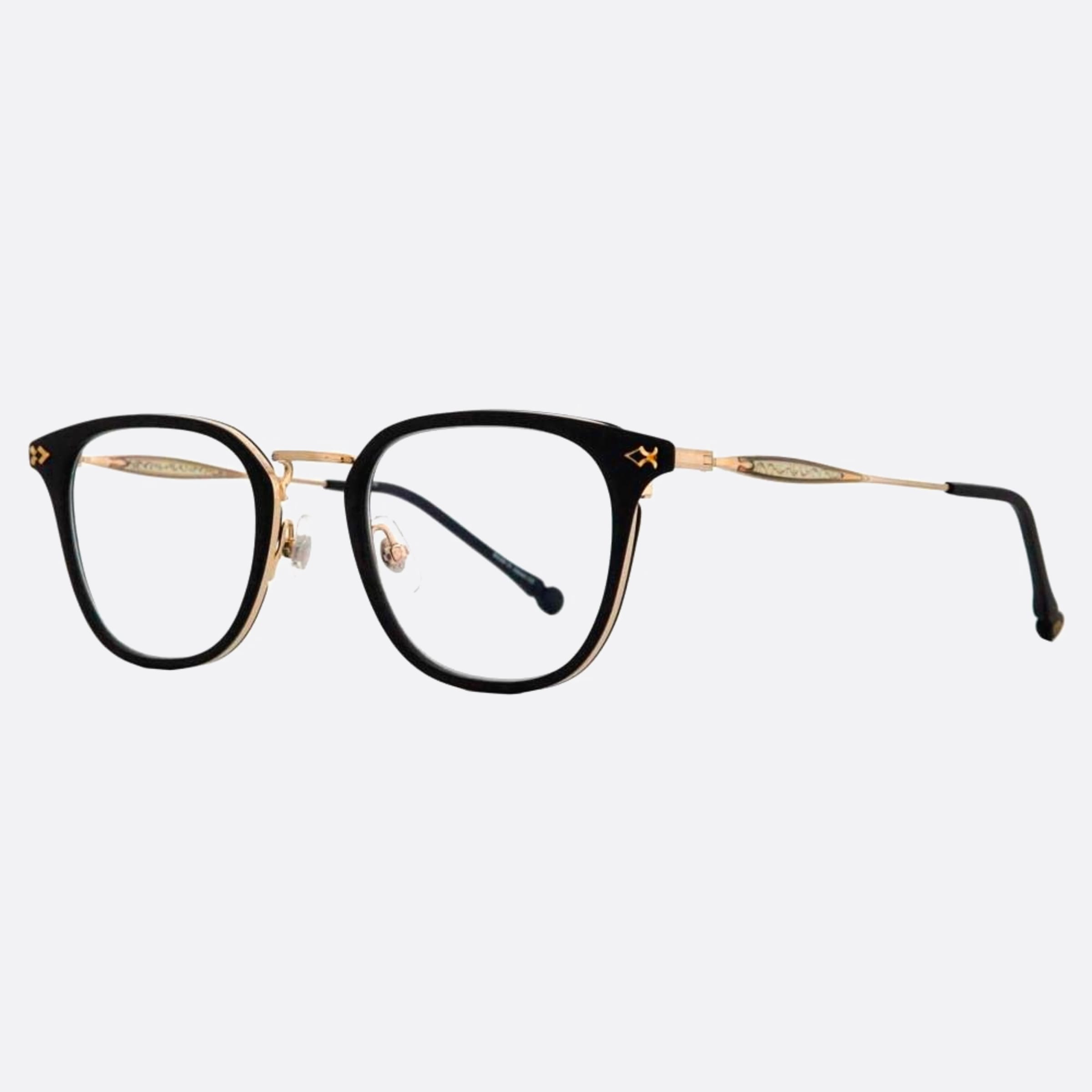 Matsuda 50mm M3113 Mbk Black Visor Unisex Eyeglasses - Side View