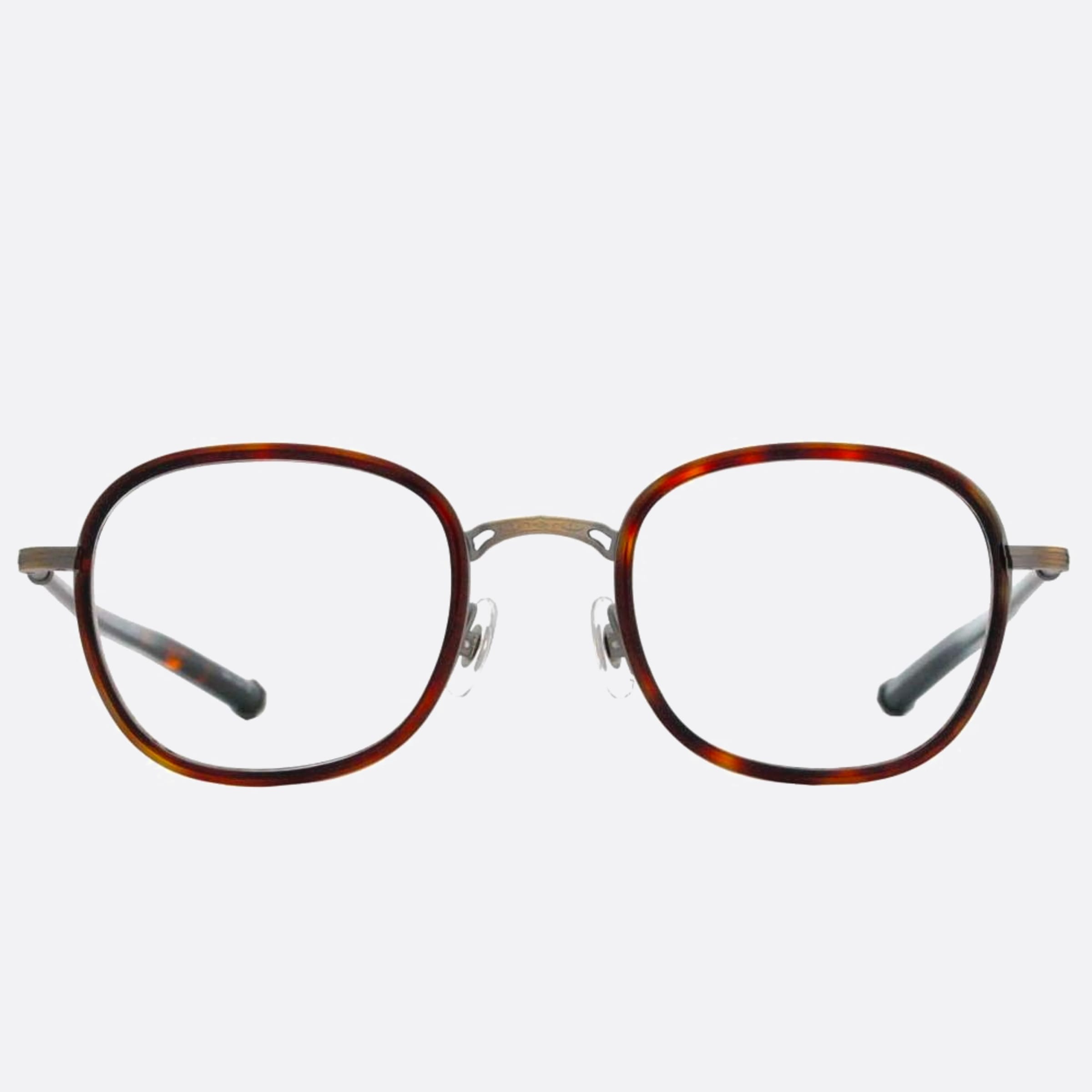 Matsuda 49mm M3126 Dto Havana Geometric Unisex Eyeglasses - Main View