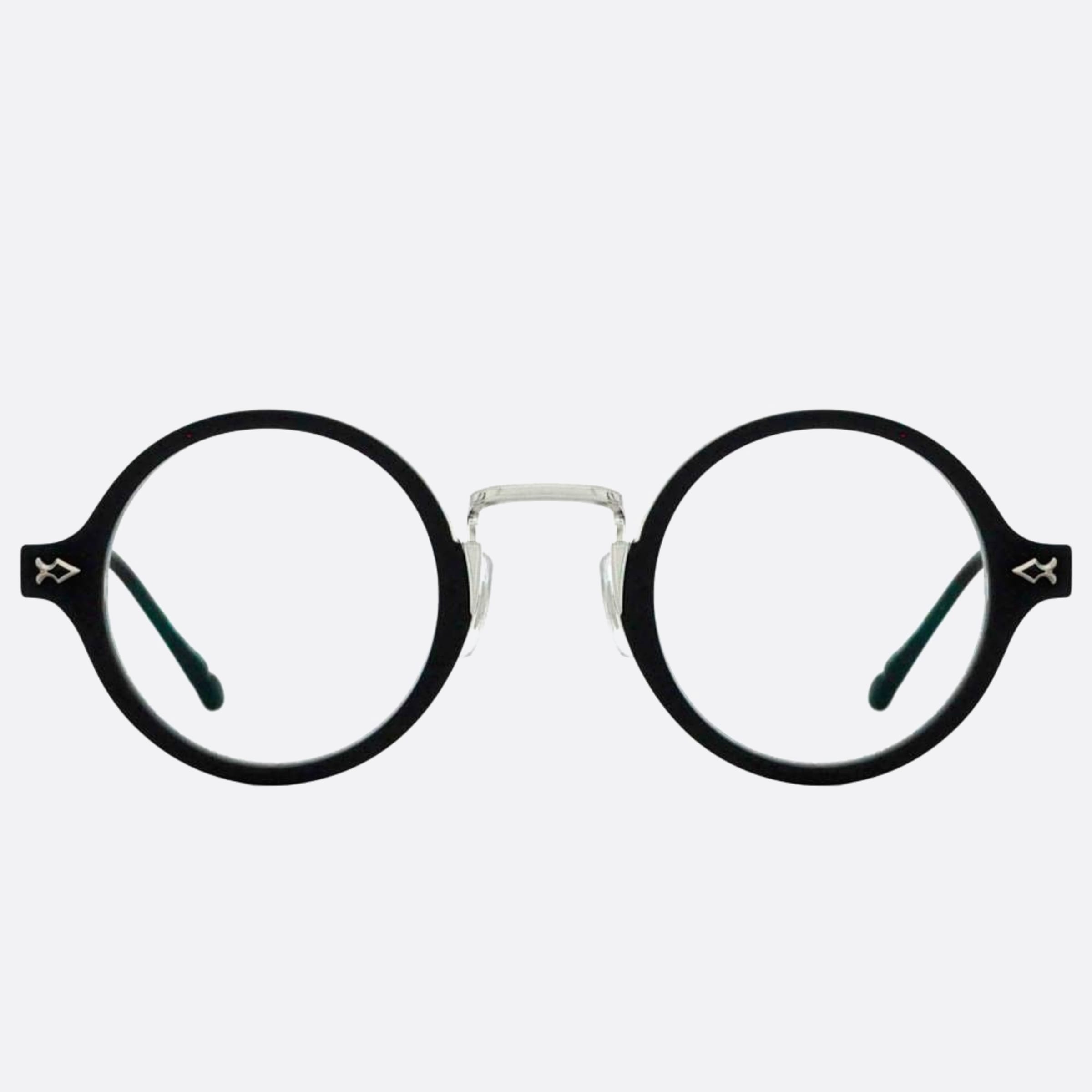 Matsuda 43mm M3127 Mbk Black Geometric Unisex Eyeglasses - Main View