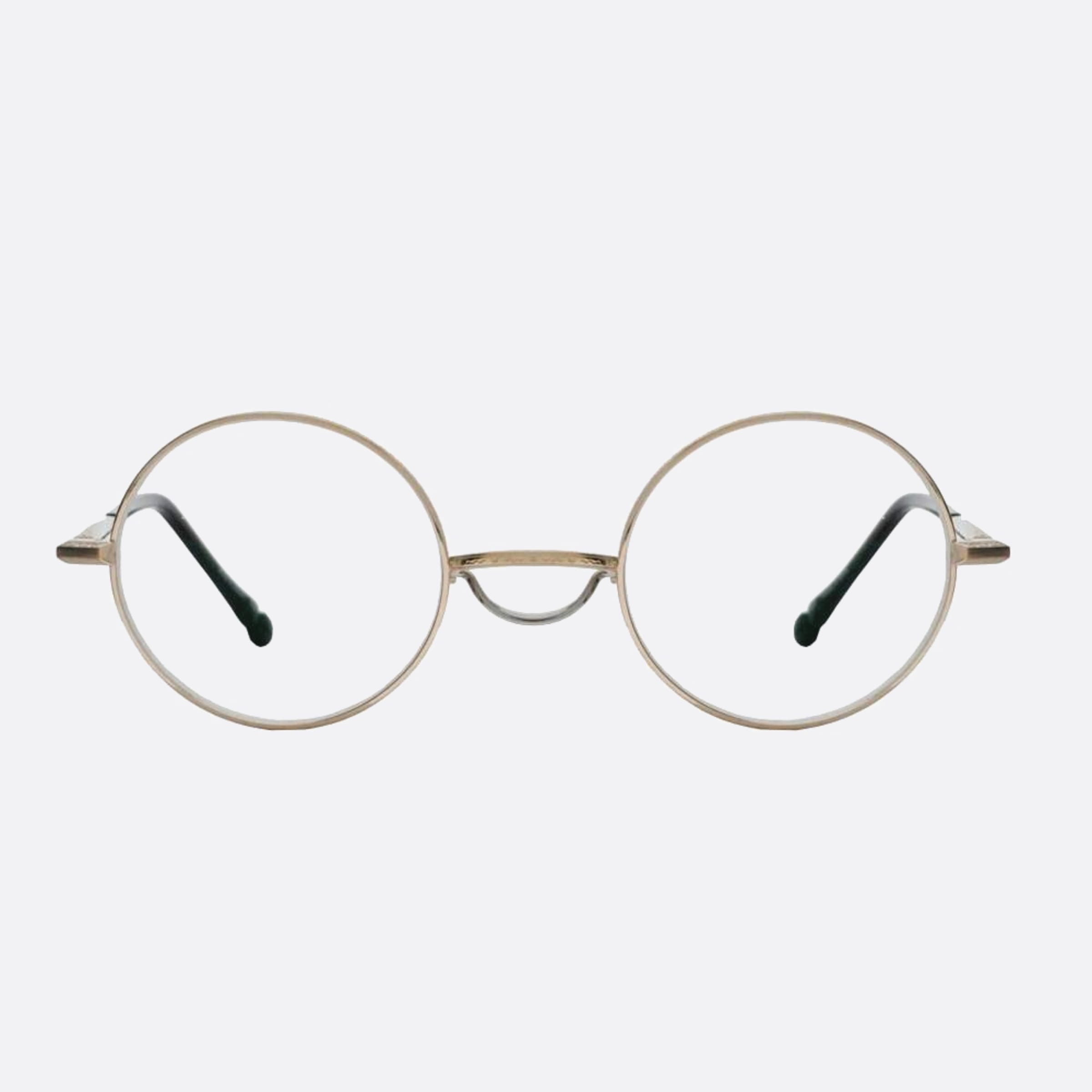 Matsuda 45mm M3131 Gold Visor Unisex Eyeglasses - Main View