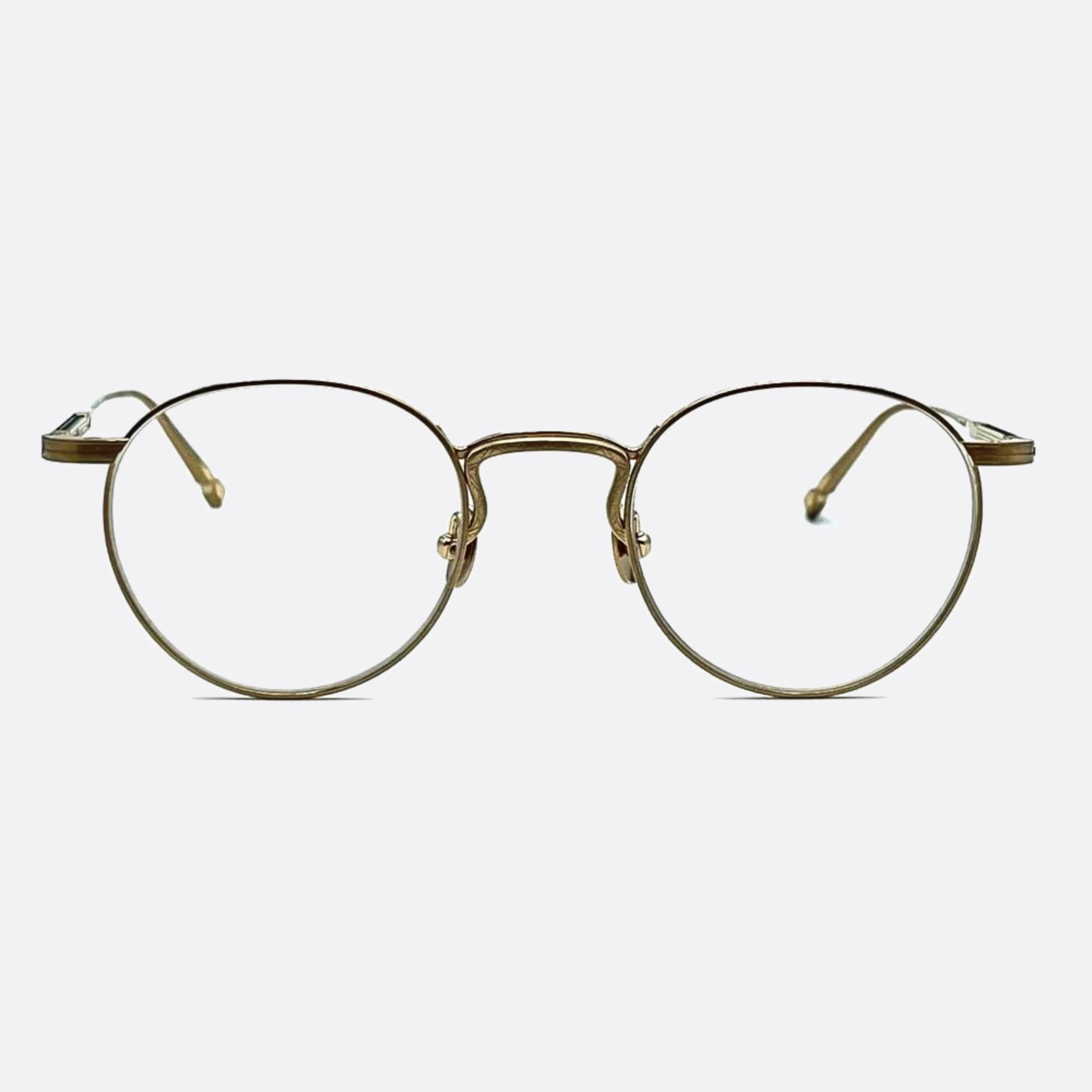 Matsuda 47mm M3140 Gold Visor Men Eyeglasses - Main View