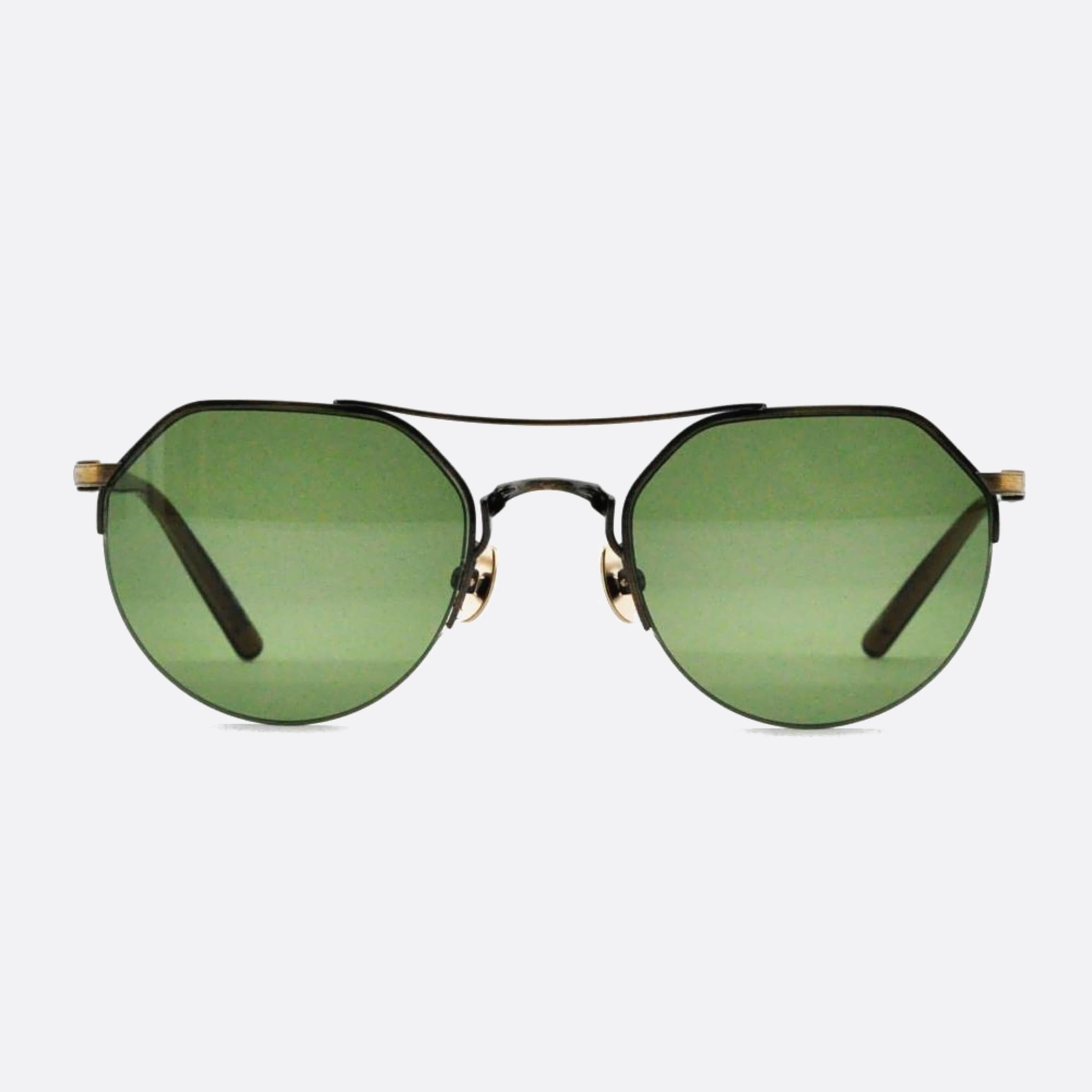 Matsuda 50mm M3141 Gold Pilot Men Sunglasses - Main View
