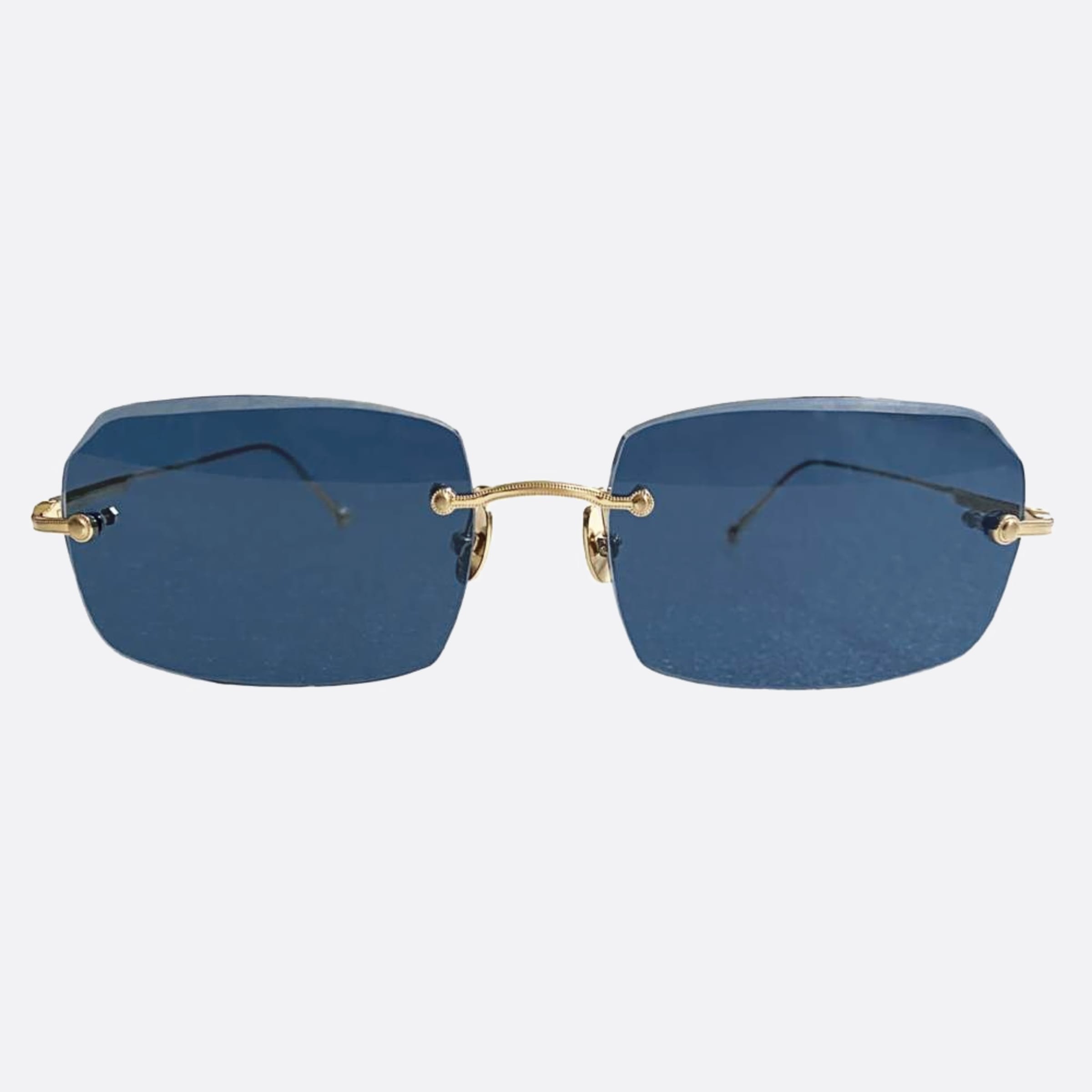 Matsuda 57mm M5004 Sgbg Gold Rectangle Men Sunglasses - Main View