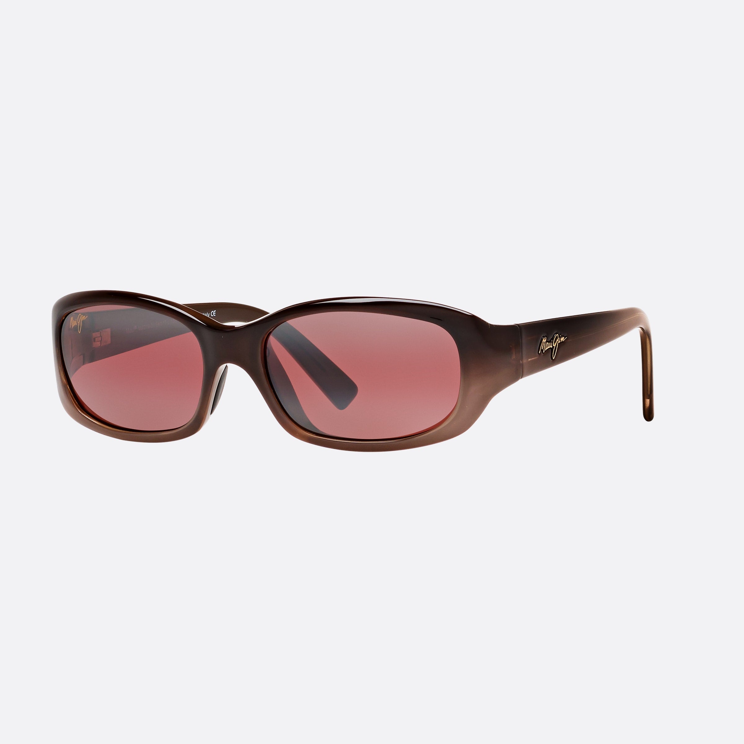 Maui 54mm Jim Punchbowl Brown Rectangle Polarized Women Sunglasses - Main View