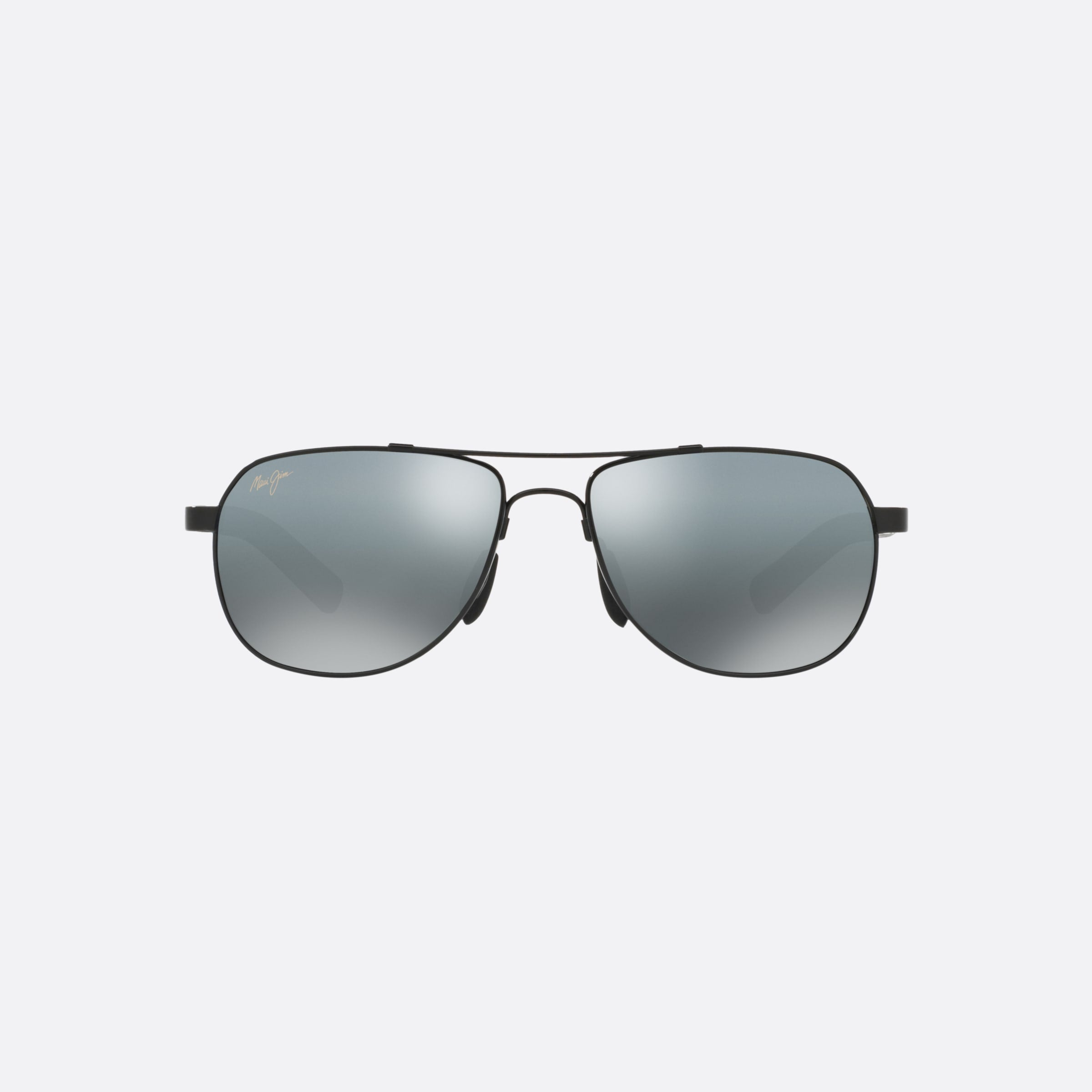 Maui 58mm Jim Guardrails Black Pilot Polarized Unisex Sunglasses - Lifestyle Shot