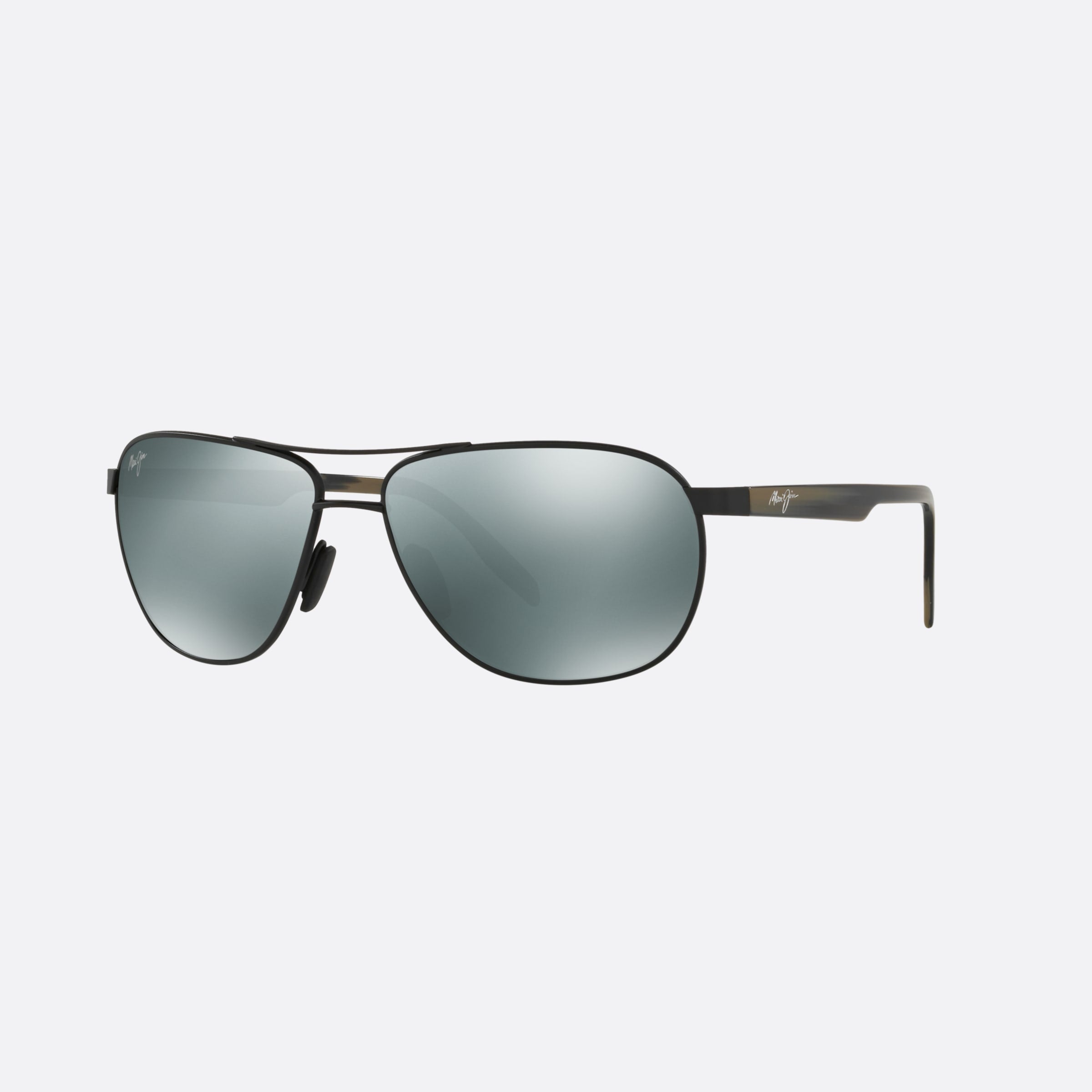 Maui 61mm Jim Castles Black Pilot Polarized Unisex Sunglasses - Main View