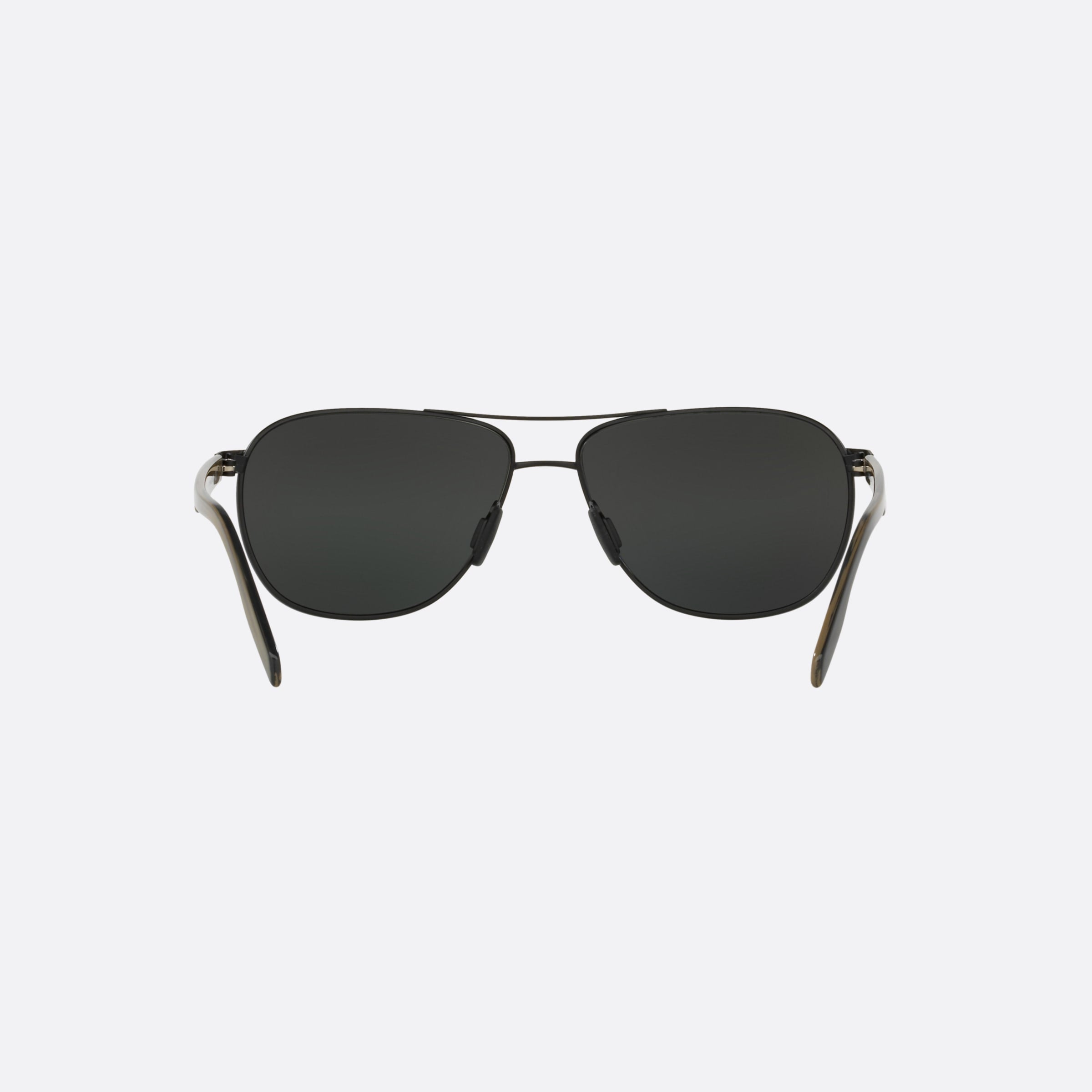 Maui 61mm Jim Castles Black Pilot Polarized Unisex Sunglasses - Side View