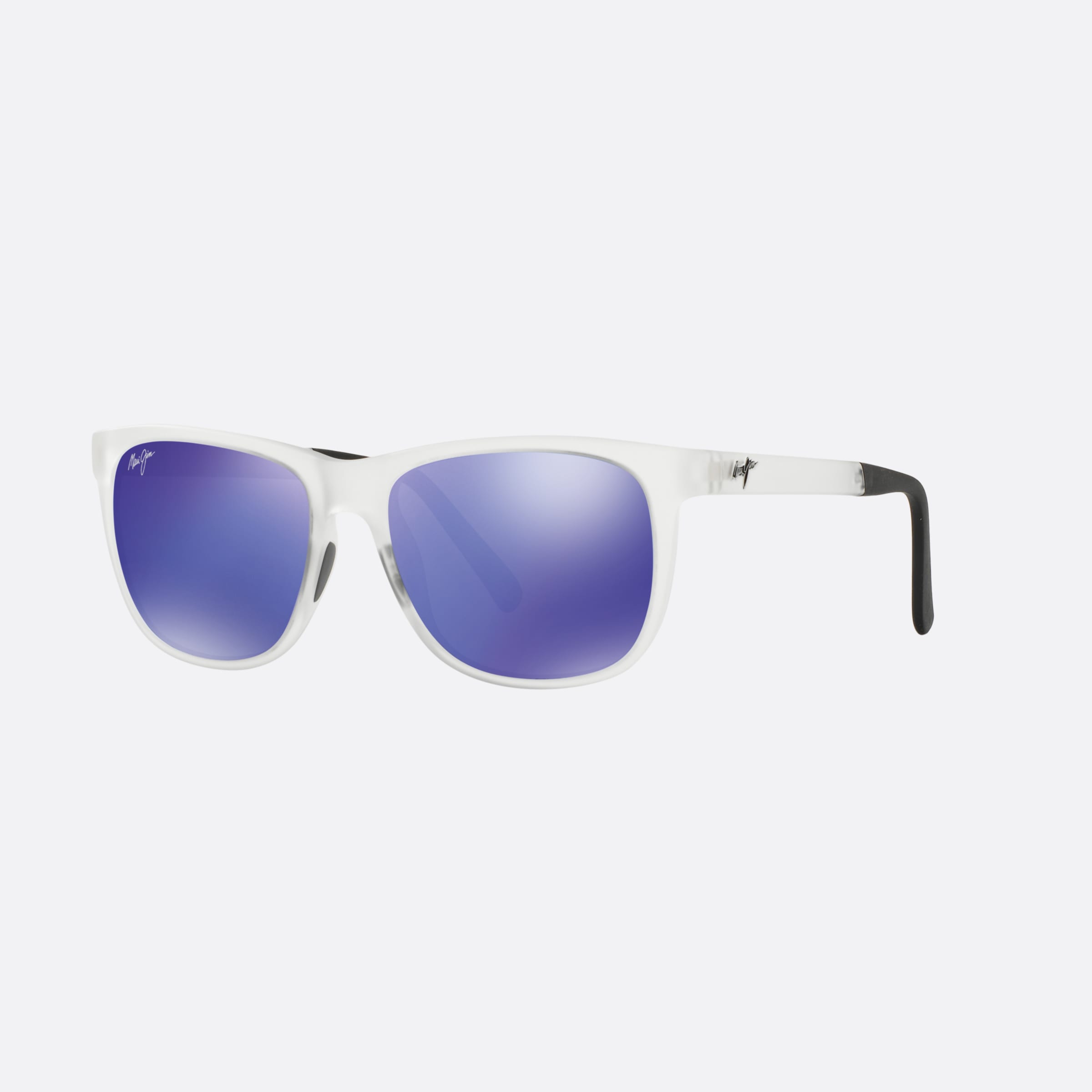 Maui 53mm Jim Tail Slide Transparent Rectangular Polarized Unisex Sunglasses - Main View