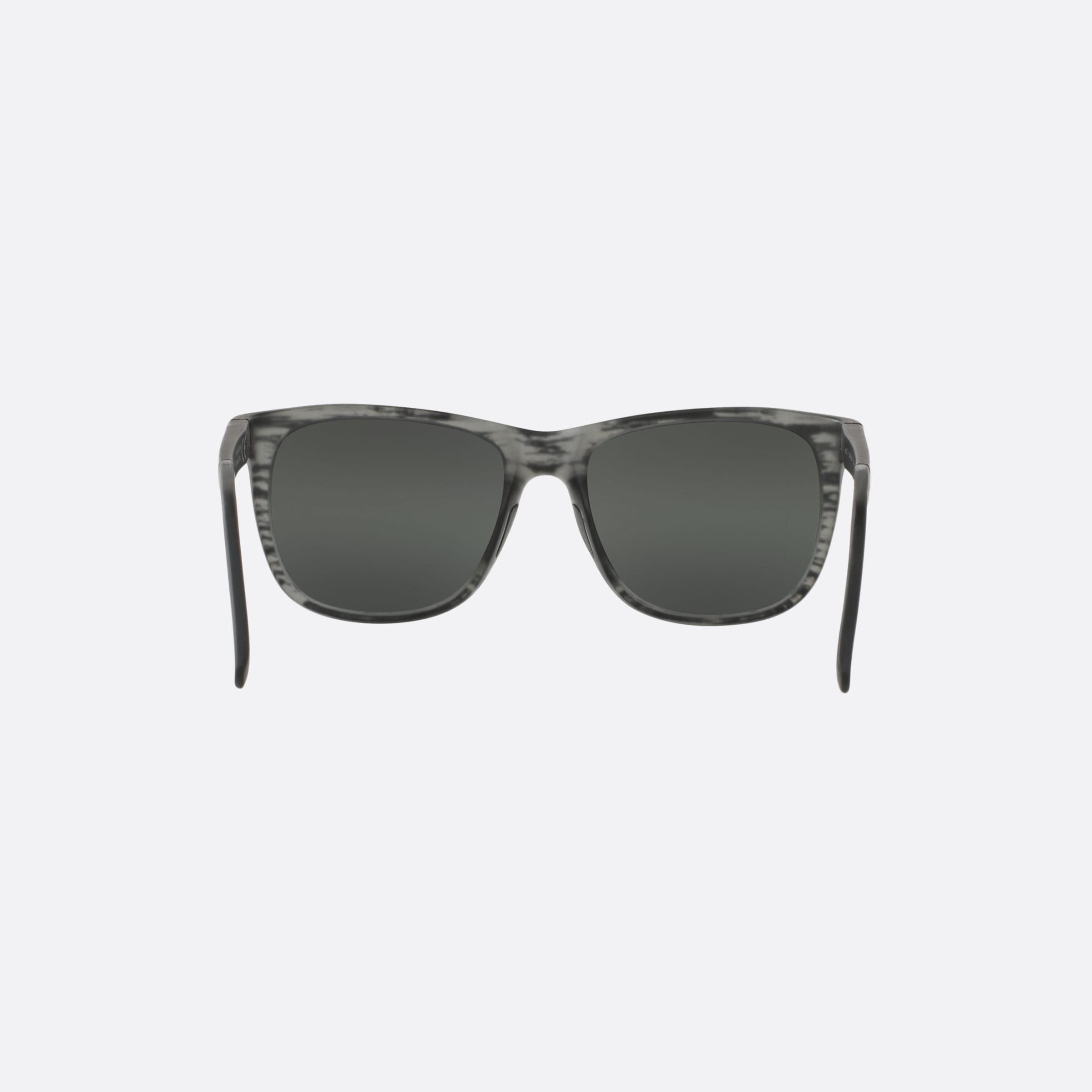 Maui 53mm Jim Tail Slide Gray Rectangular Polarized Unisex Sunglasses - Side View
