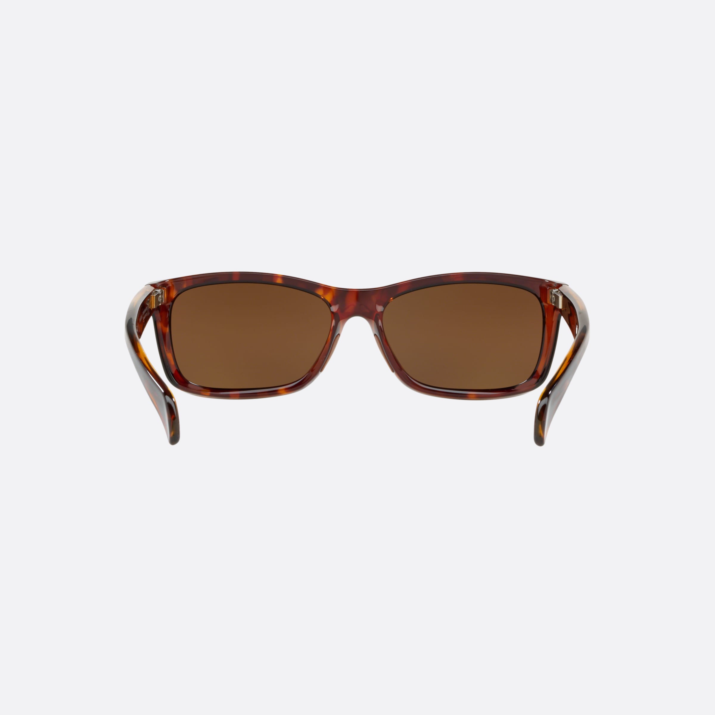 Maui 59mm Jim Puhi Tortoiseshell Rectangular Polarized Unisex Sunglasses - Side View