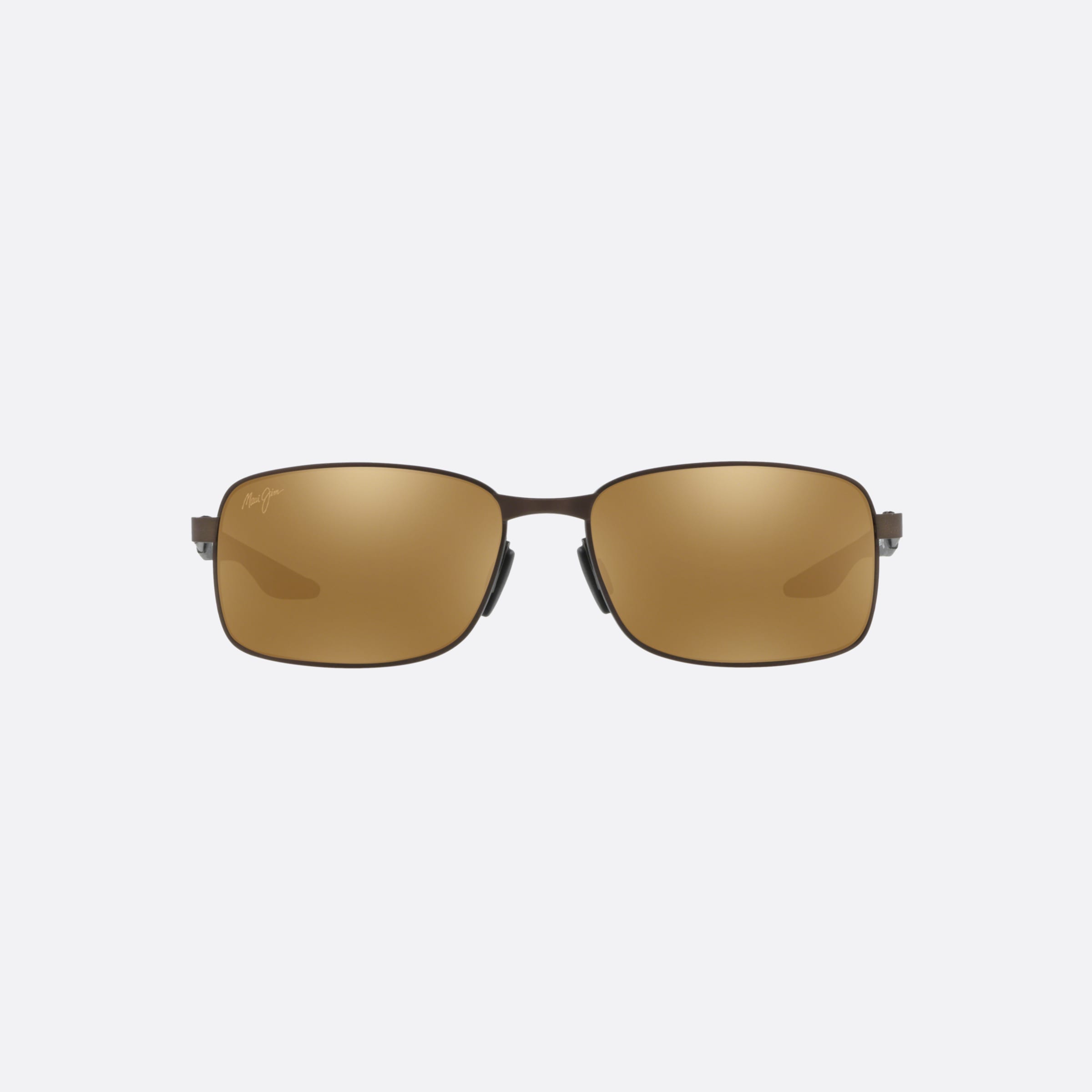 Maui 57mm Jim Shoal Brown Rectangular Polarized Men Sunglasses - Lifestyle Shot
