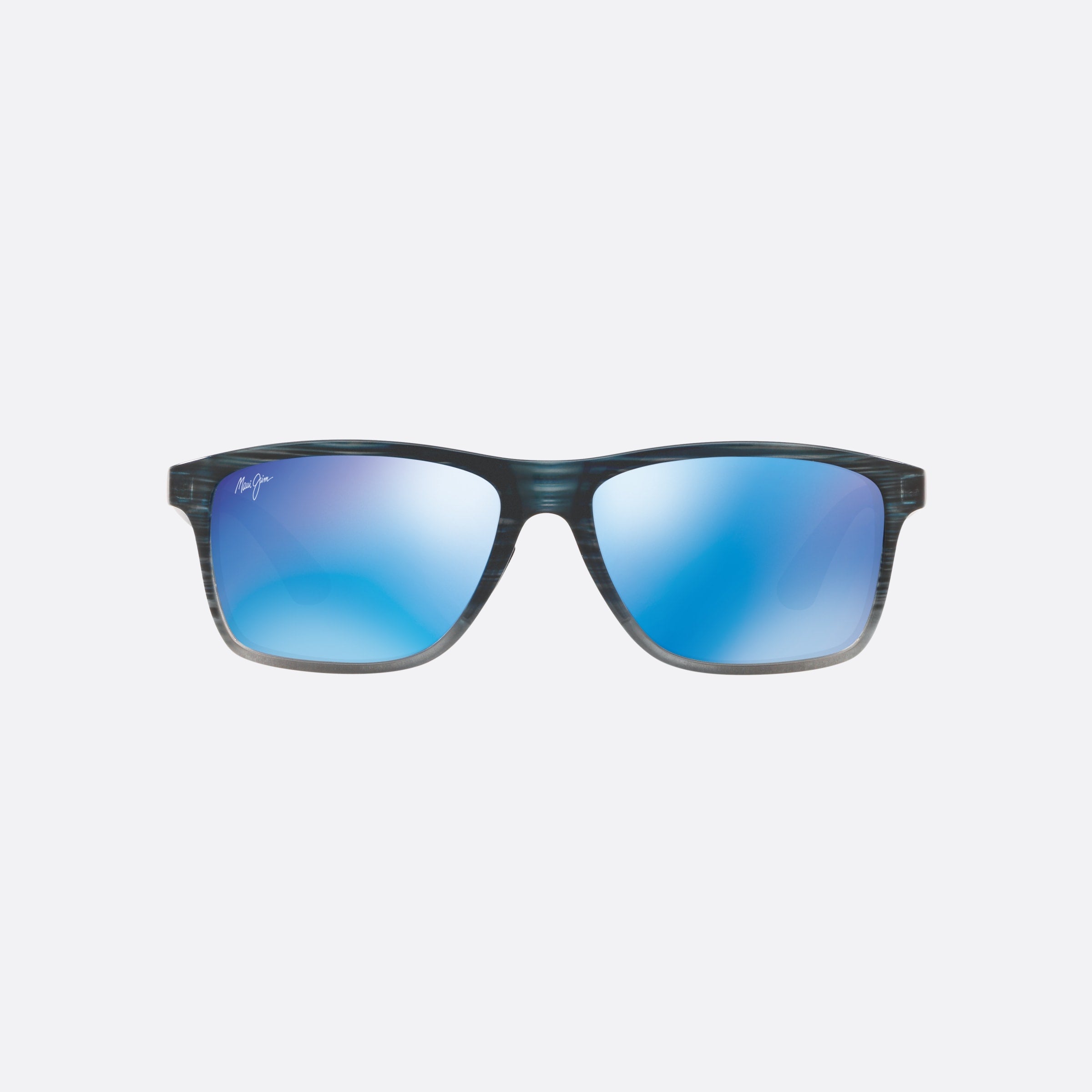 Maui 58mm Jim Onshore Black Rectangle Polarized Men Sunglasses - Side View