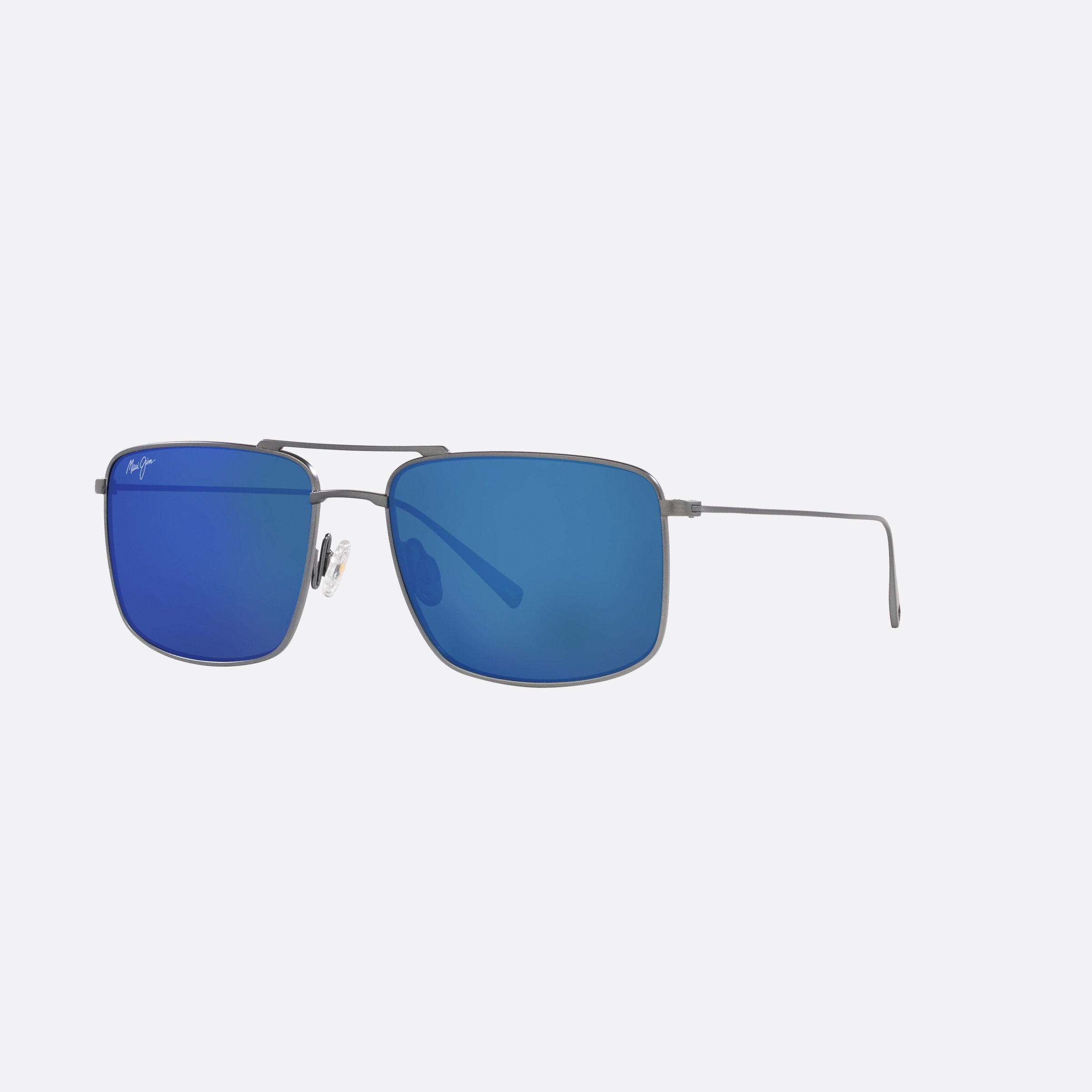 Maui 55mm Jim Aeko Grey Rectangle Polarized Men Sunglasses - Main View
