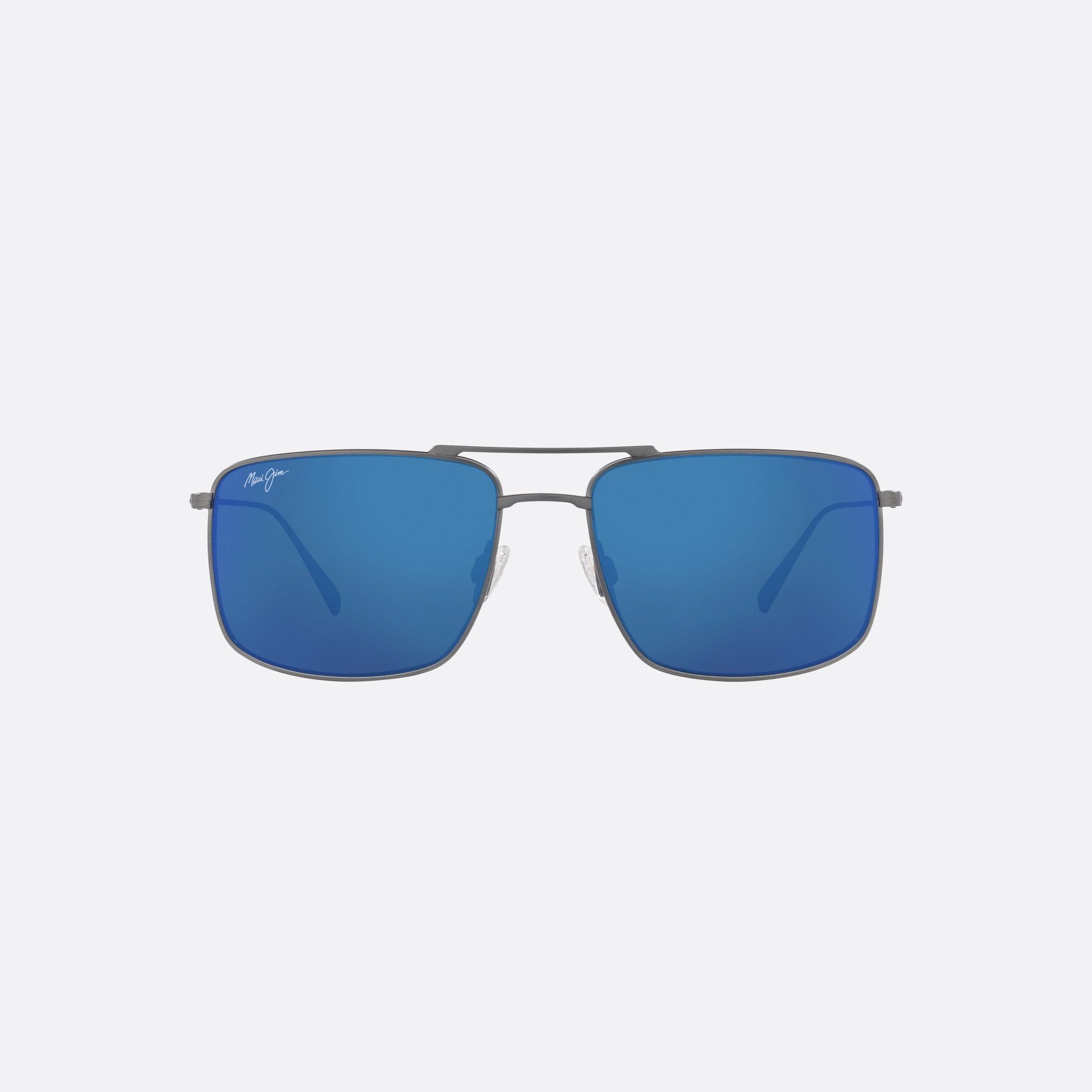 Maui 55mm Jim Aeko Grey Rectangle Polarized Men Sunglasses - Side View