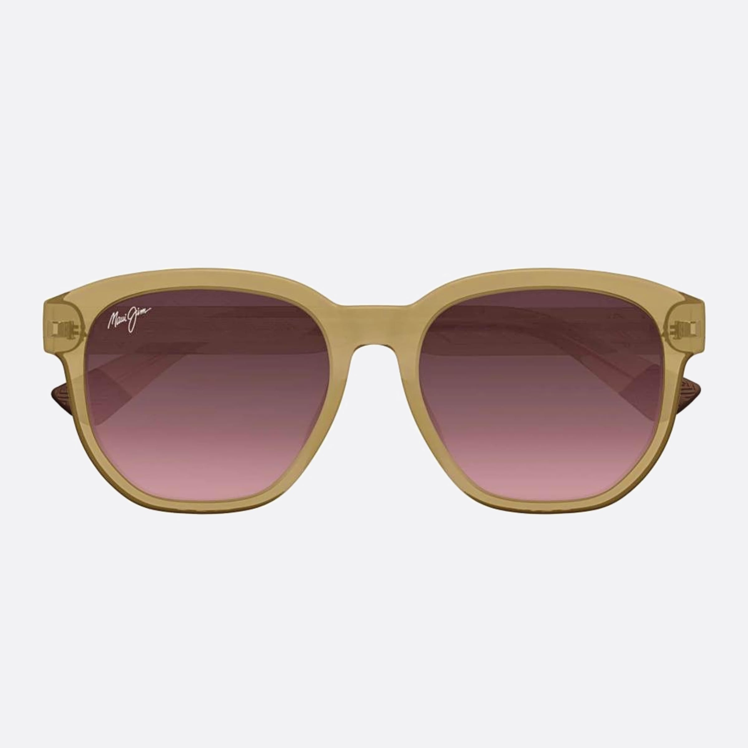 Maui 56mm Jim Akahai Rs646 Brown Geometric Polarized Men Sunglasses - Main View