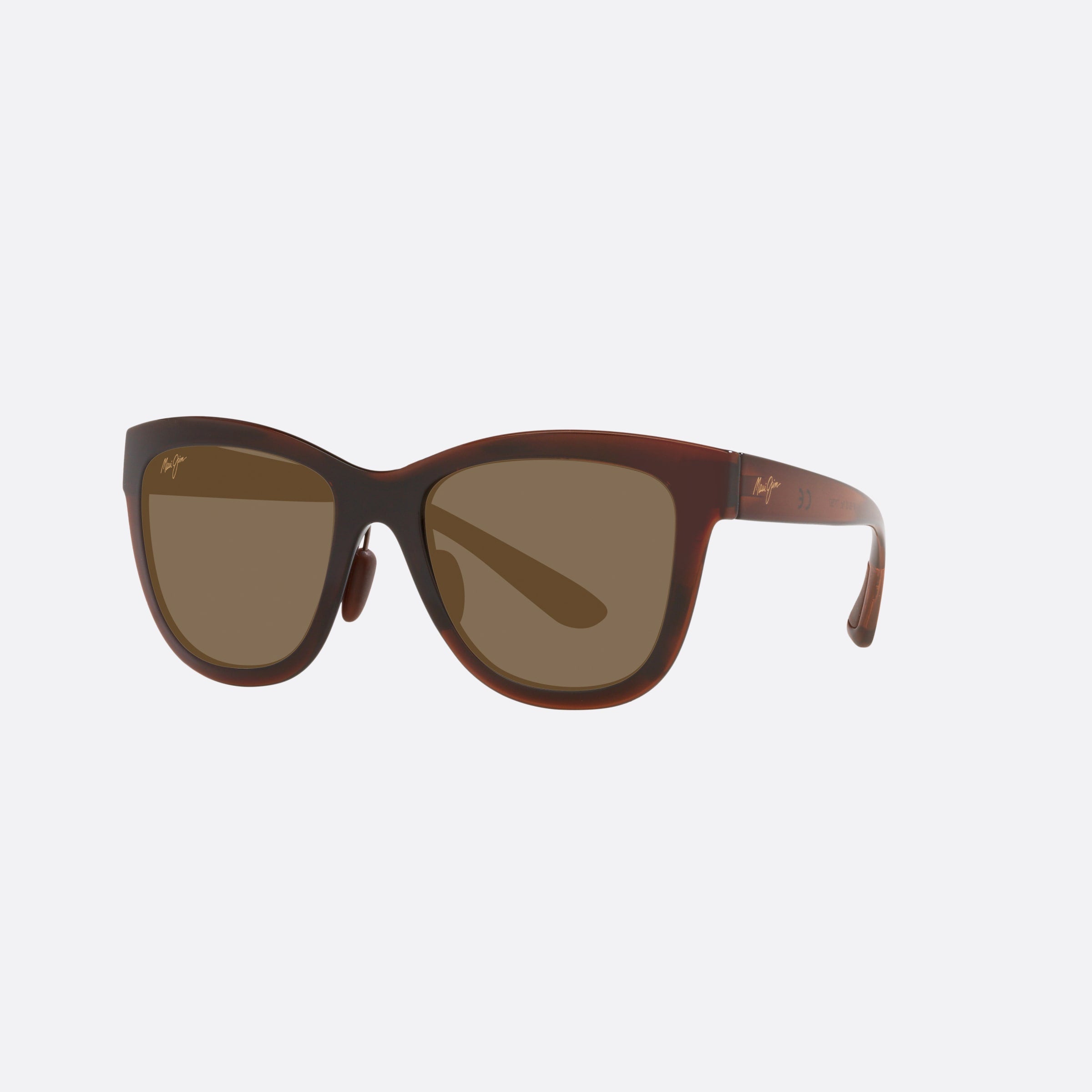 Maui 52mm Jim Anuenue Brown Square Polarized Women Sunglasses - Main View