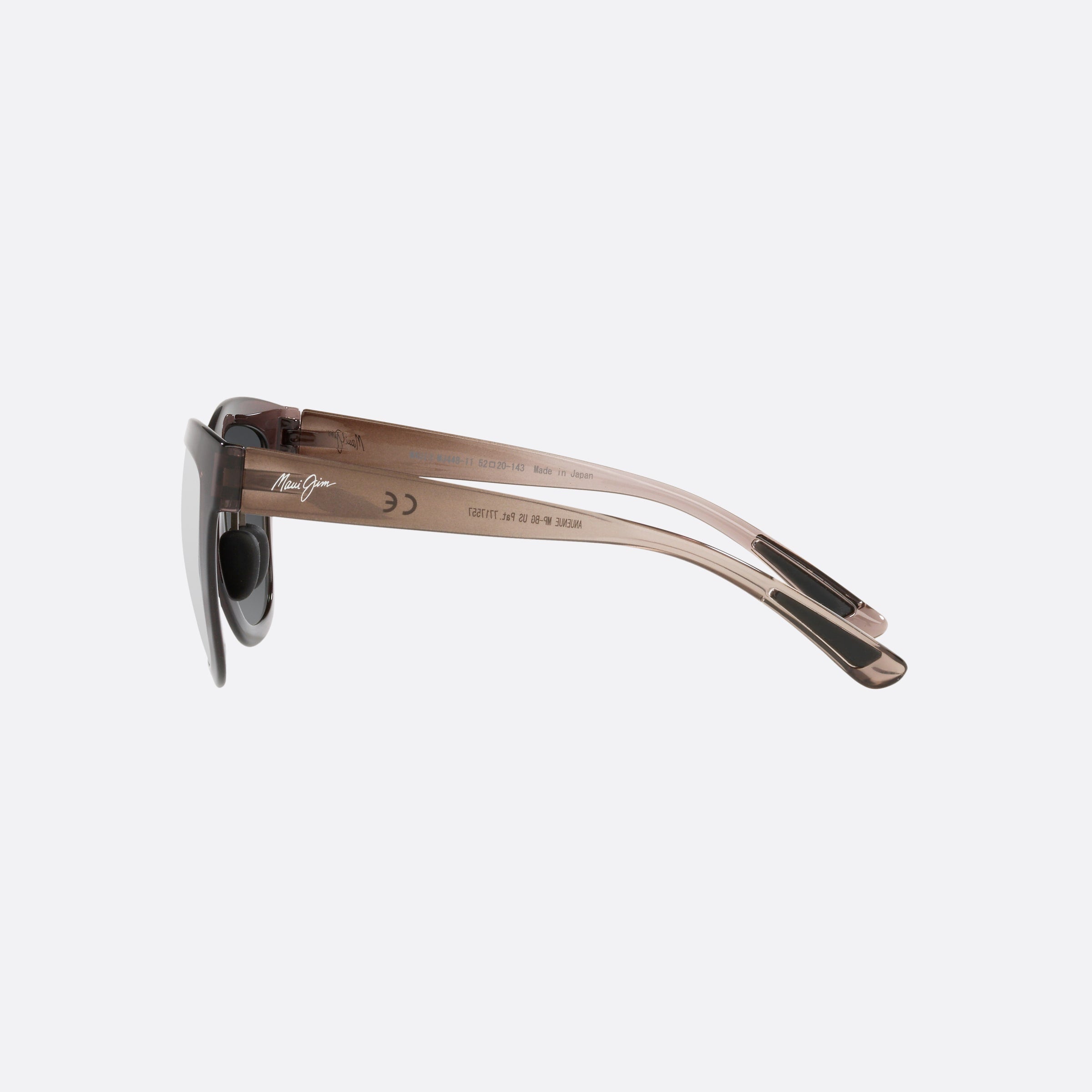 Maui 52mm Jim Anuenue Red Square Polarized Women Sunglasses - Detail View