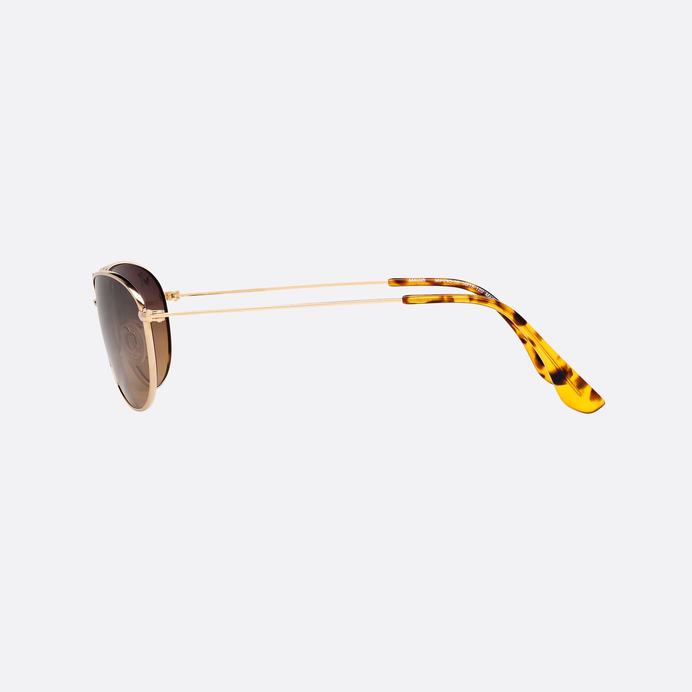 Maui 56mm Jim Baby Beach Gold Pilot Polarized Women Sunglasses - Detail View