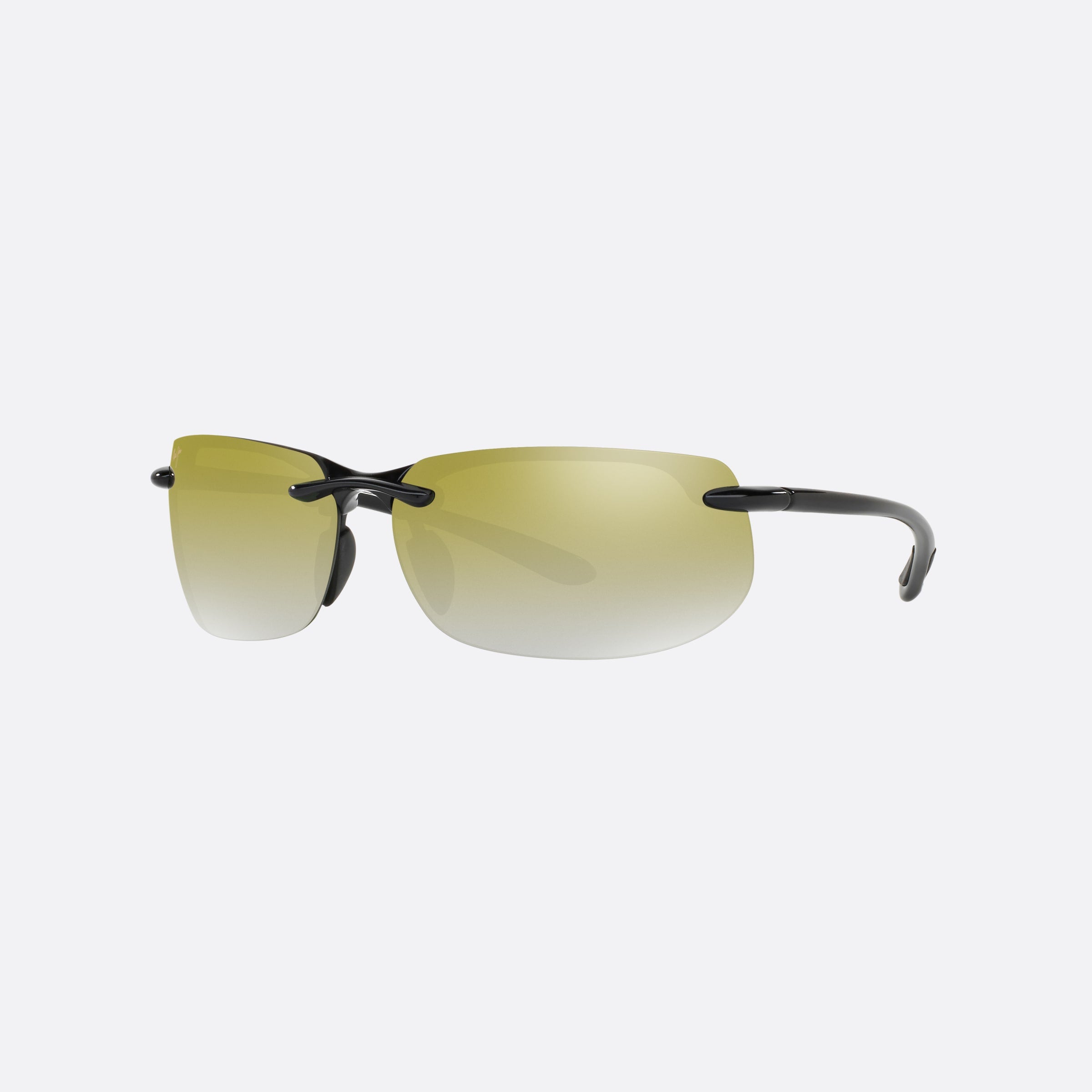 Maui 67mm Jim Banyans Black Rectangle Polarized Men Sunglasses - Main View