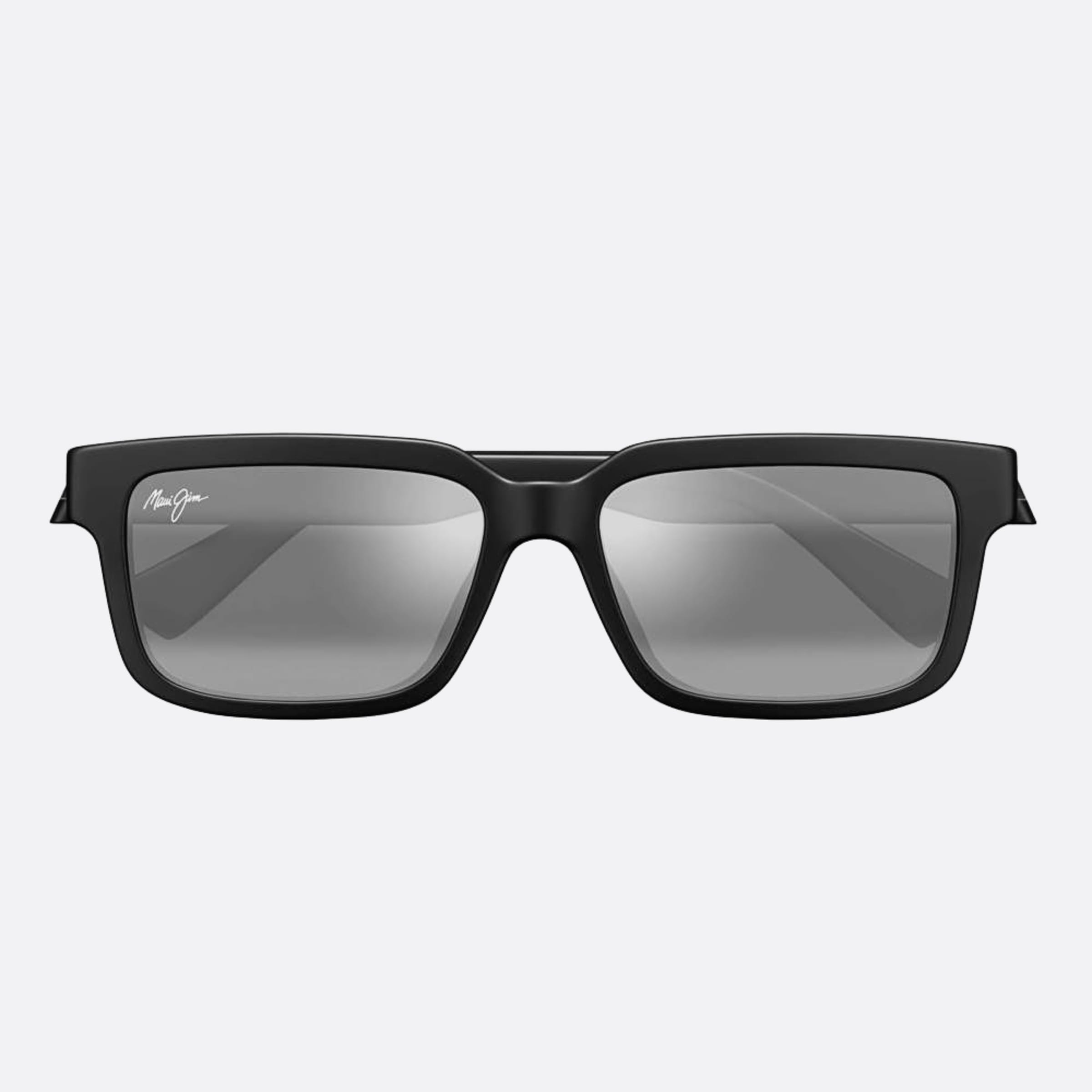 Maui 56mm Jim Hiapo Black Rectangle Polarized Unisex Sunglasses - Main View